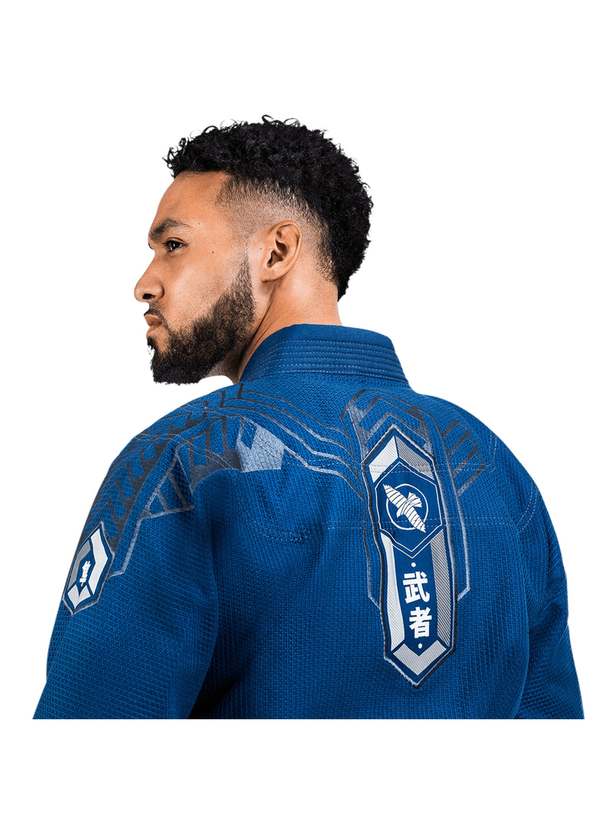 Hayabusa Warrior Gold Weave Jiu-Jitsu Gi, blue, image 4