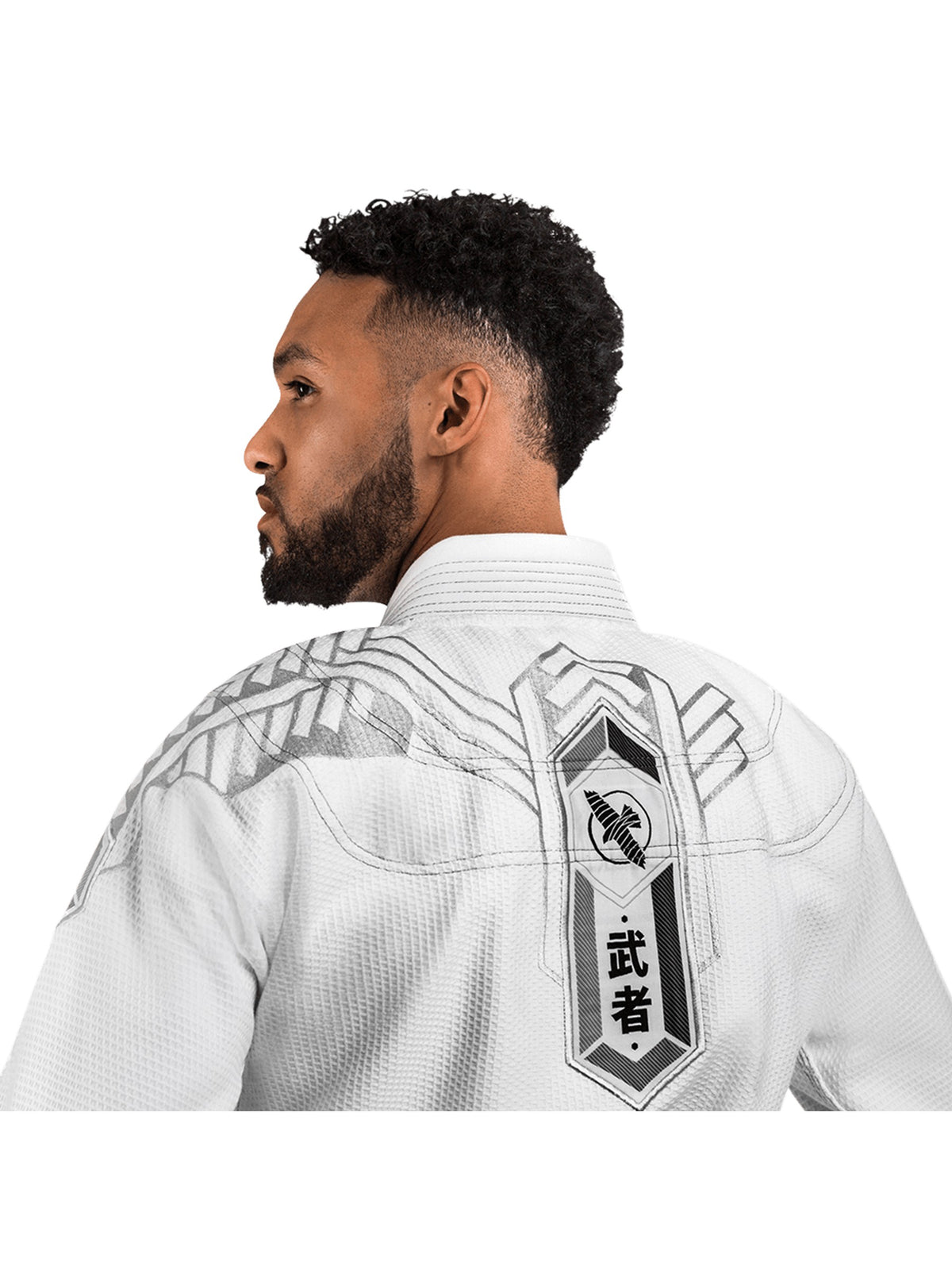 Hayabusa Warrior Gold Weave Jiu-Jitsu Gi, white, image 4