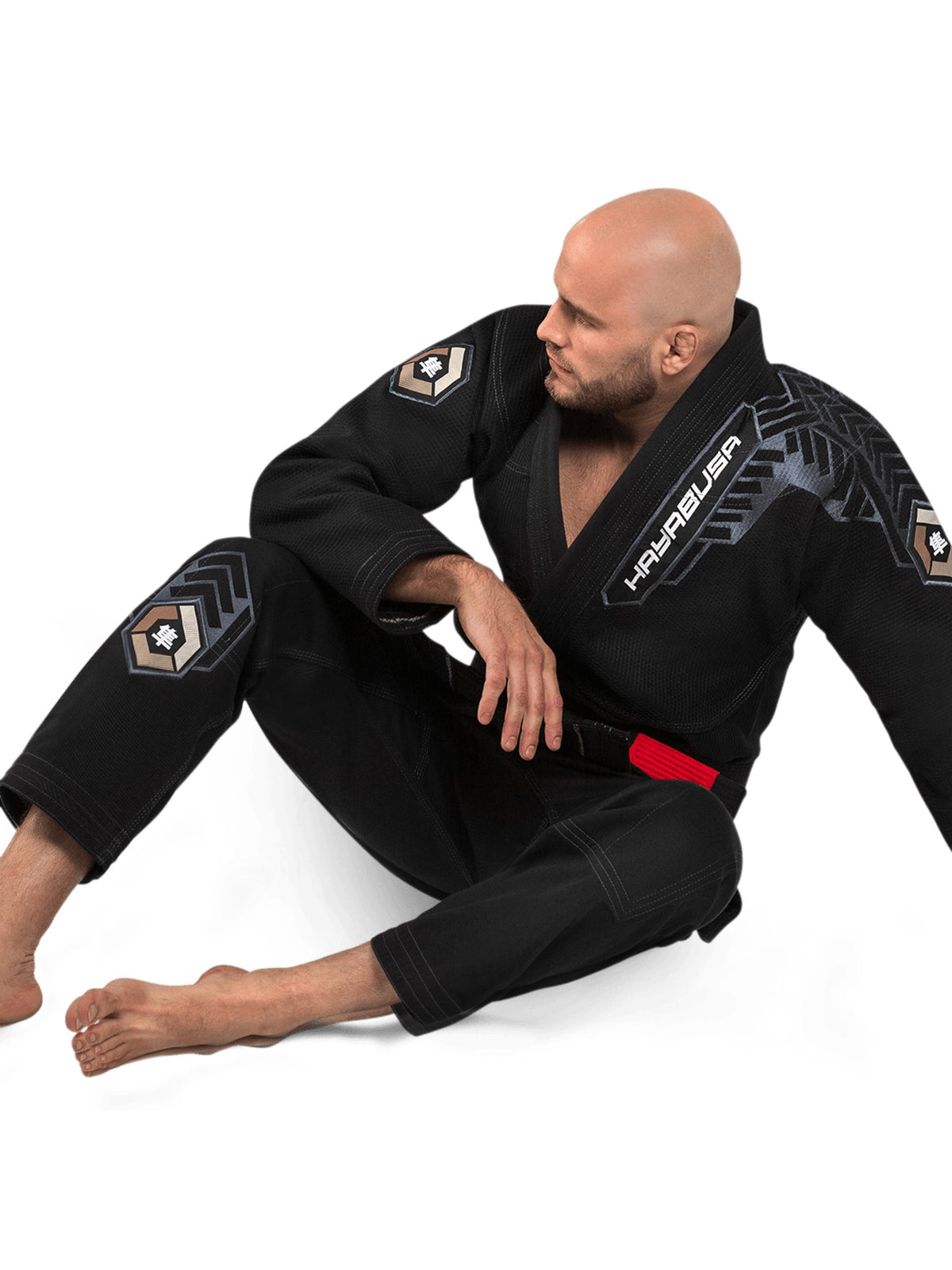 Hayabusa Warrior Gold Weave Jiu-Jitsu Gi, black, image 5