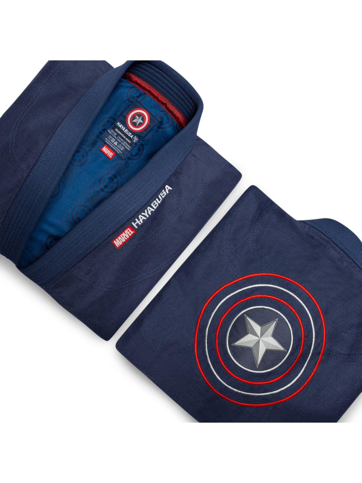 Hayabusa Marvel Captain America BJJ Gi – Flat Lay