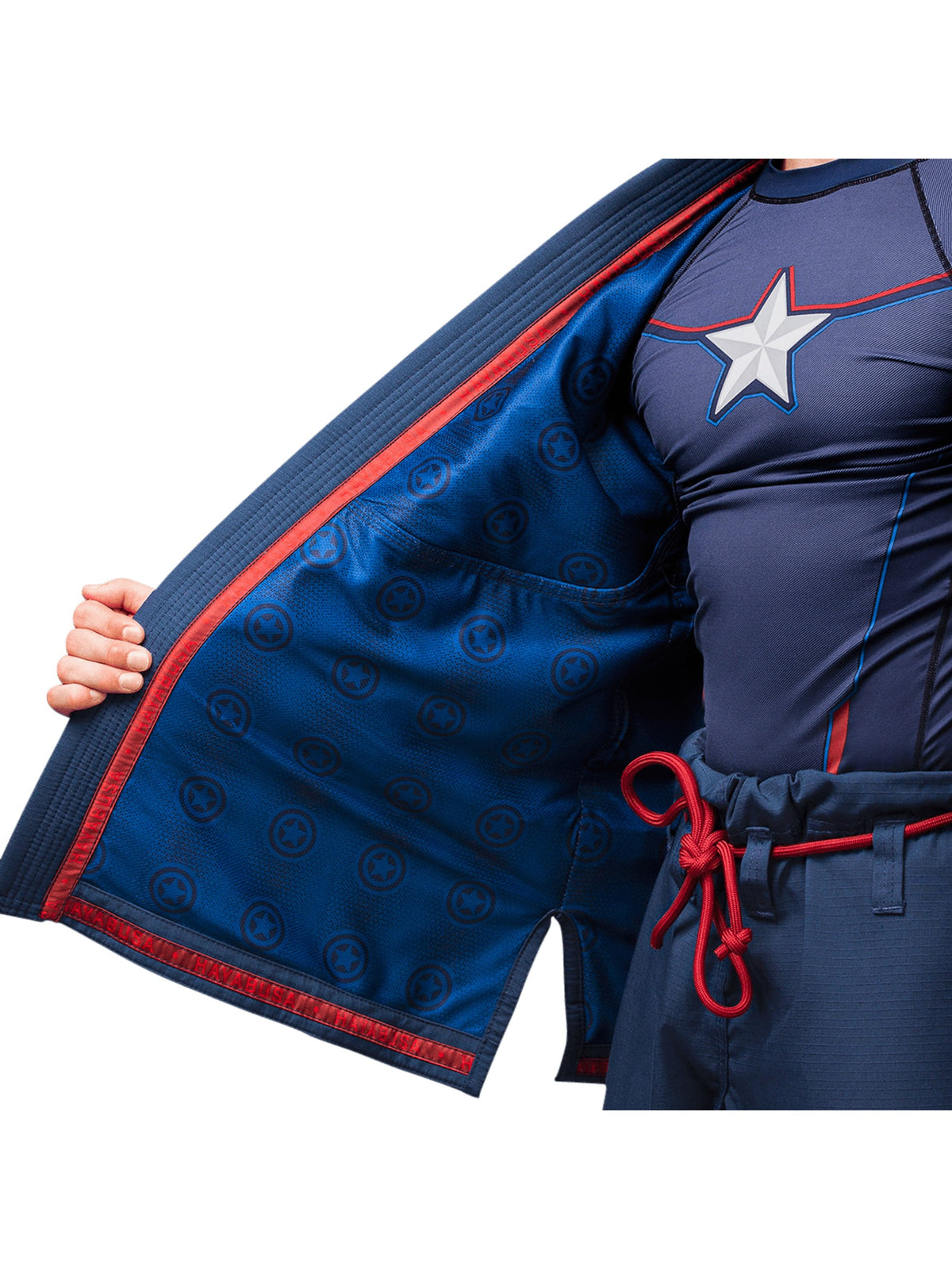 Hayabusa Marvel Captain America BJJ Gi – Interior Lining