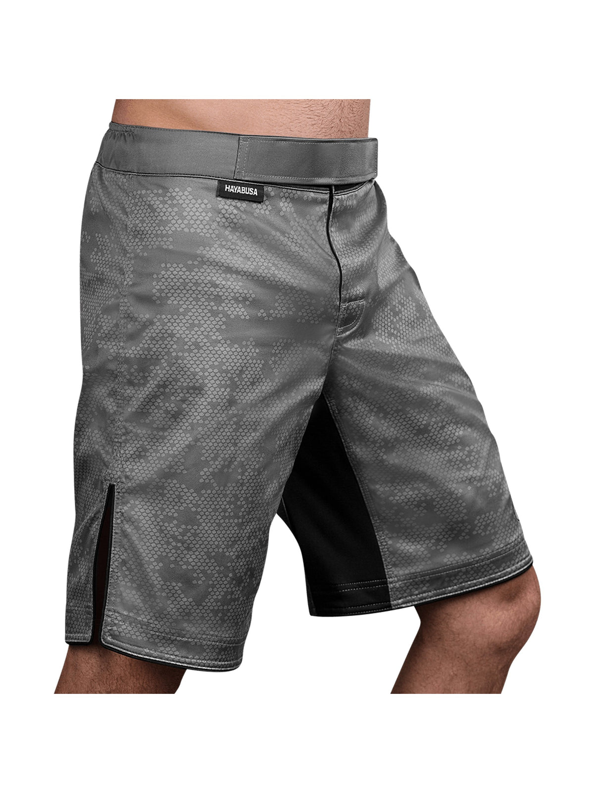 Hayabusa Hexagon MMA Shorts, grey, image 2
