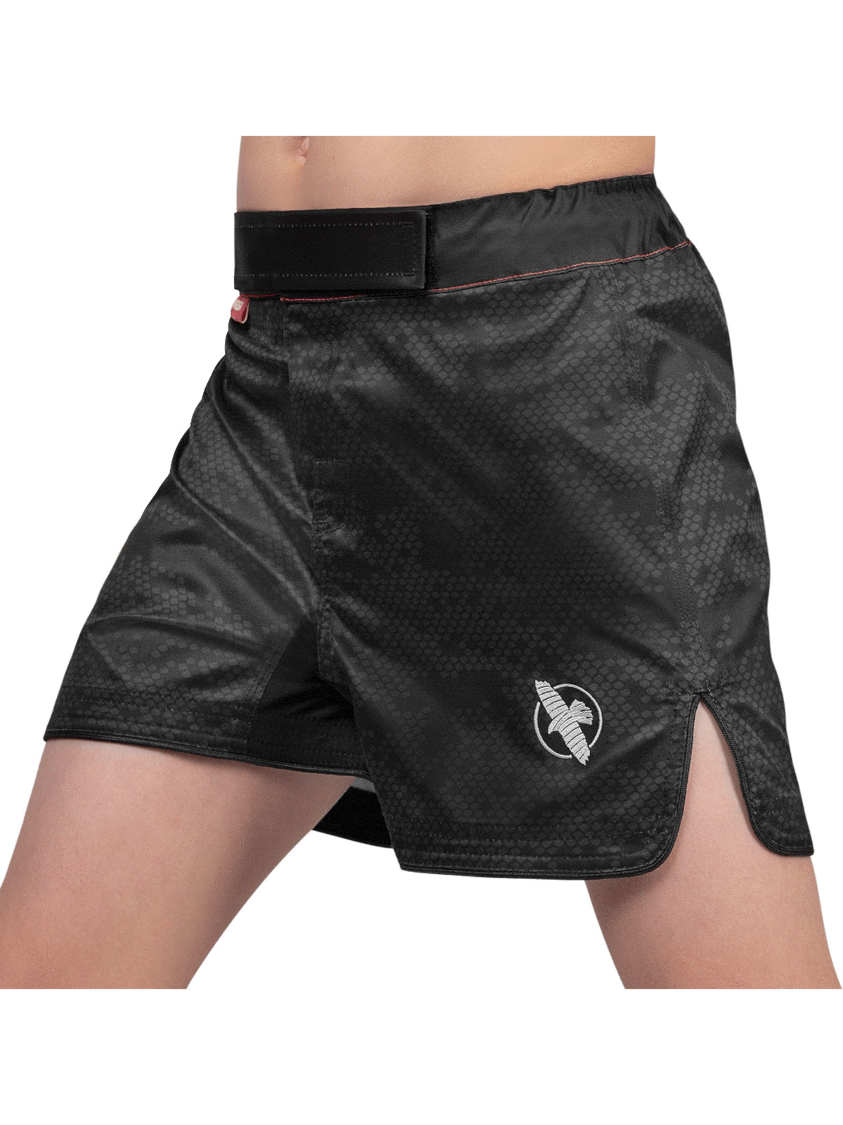 Hayabusa Hexagon Youth Fight Shorts – 3/4 Left View