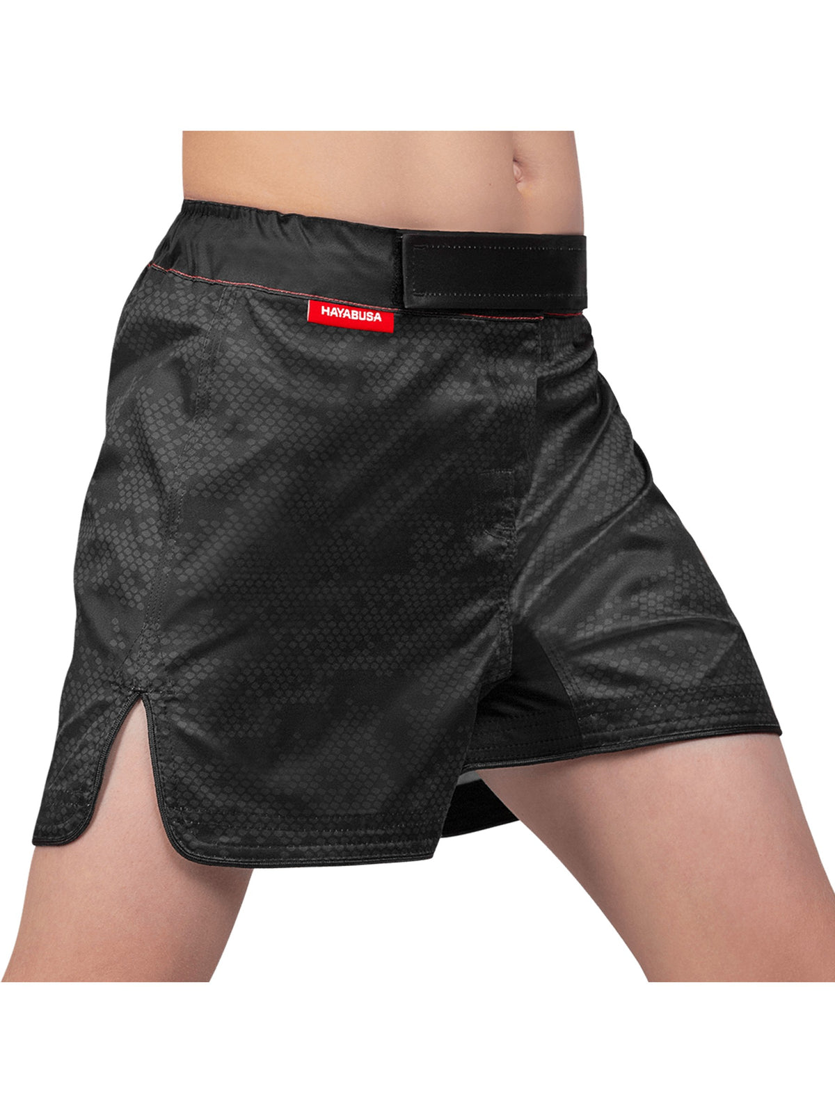 Hayabusa Hexagon Youth Fight Shorts – 3/4 Right View