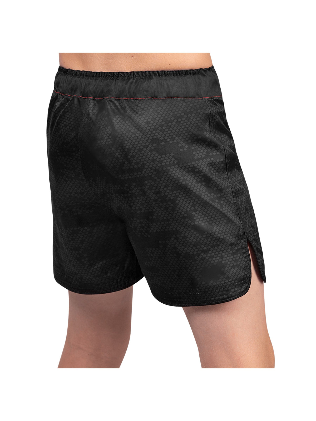 Hayabusa Hexagon Youth Fight Shorts – Black Back View
