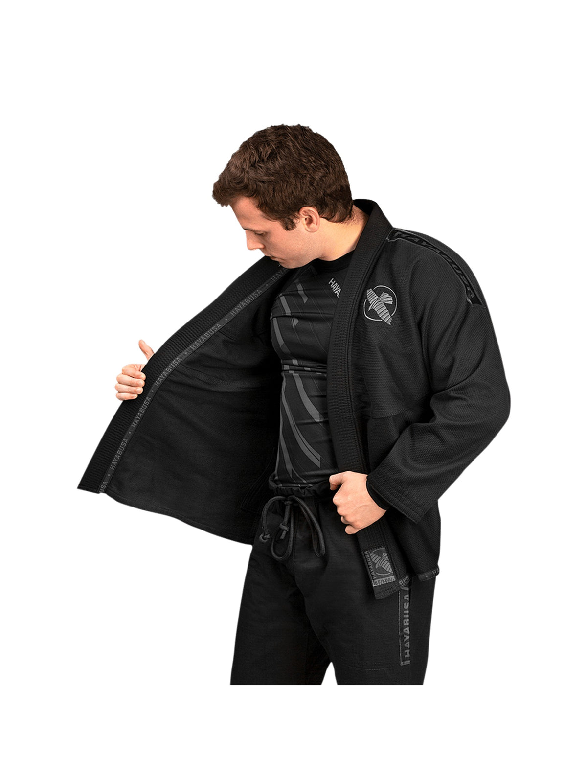 Hayabusa Lightweight Jiu-Jitsu Gi, black, image 3