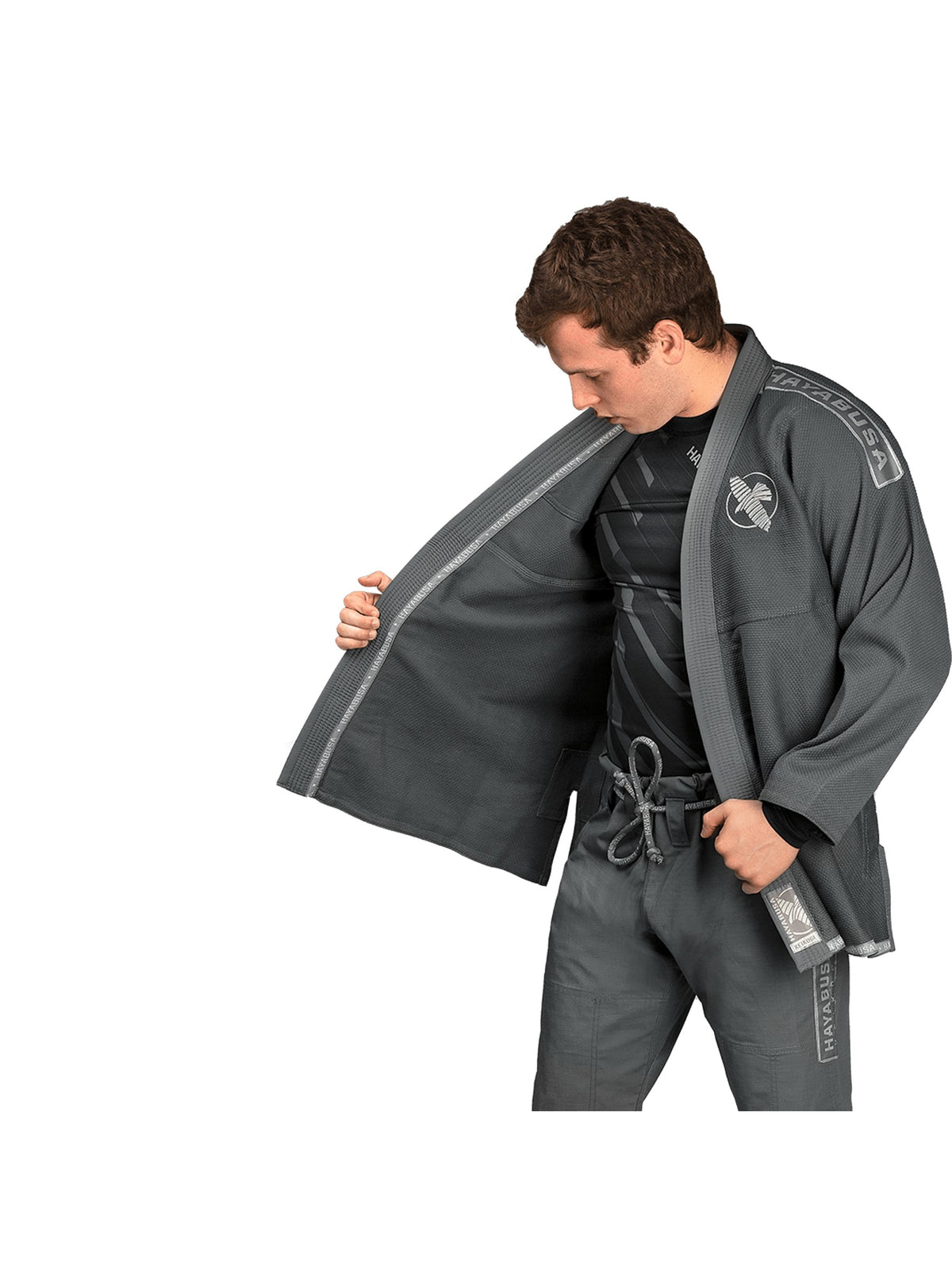 Hayabusa Lightweight Jiu-Jitsu Gi, grey, image 3