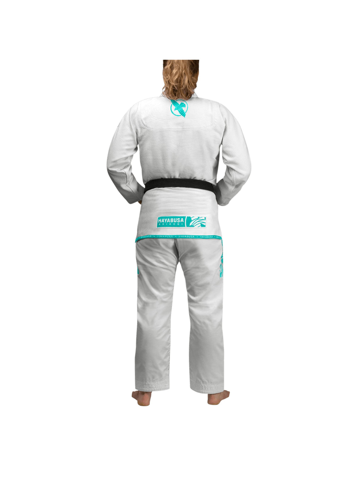Hayabusa Lightweight Jiu-Jitsu Gi, white/teal, image 2