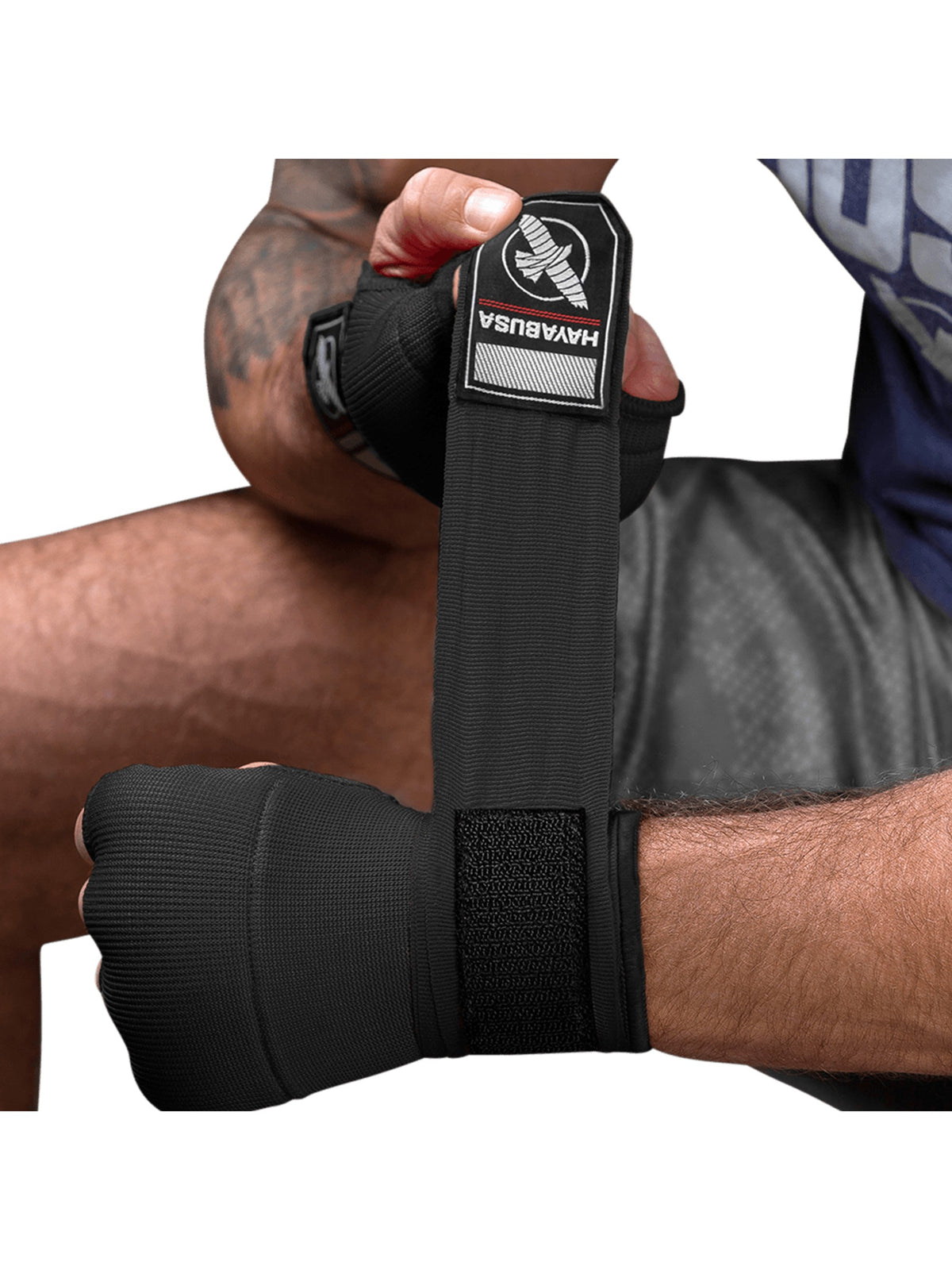 Hayabusa Quick Gel Hand Wraps – Black Strap Detail