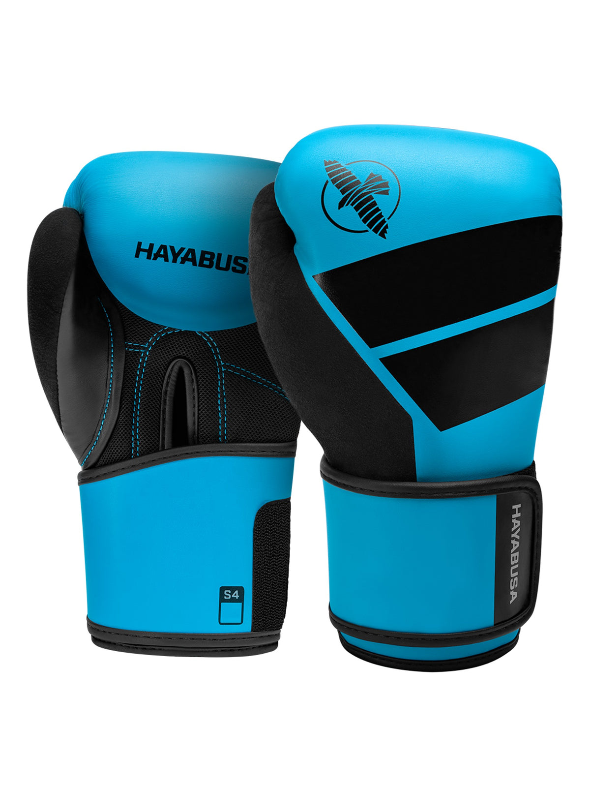 Hayabusa S4 Youth Boxing Gloves, cyan, main image