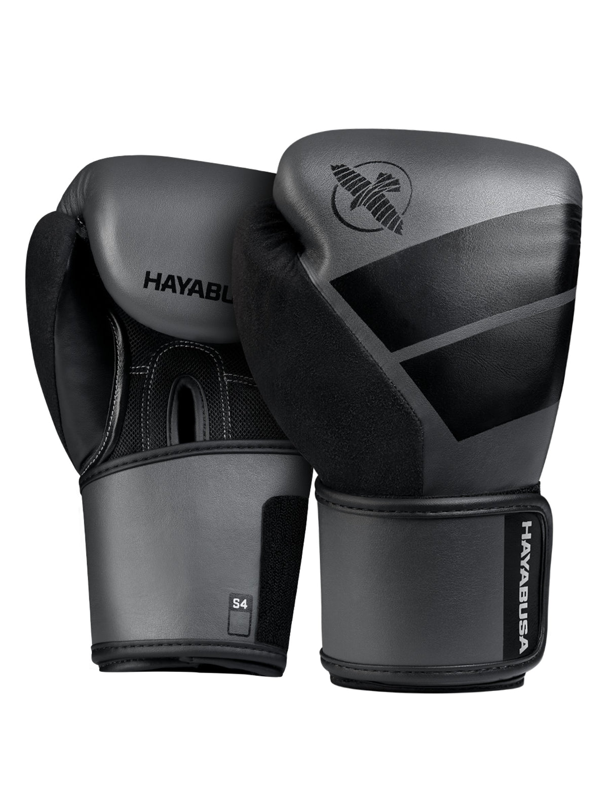 Hayabusa S4 Youth Boxing Gloves, charcoal, main image