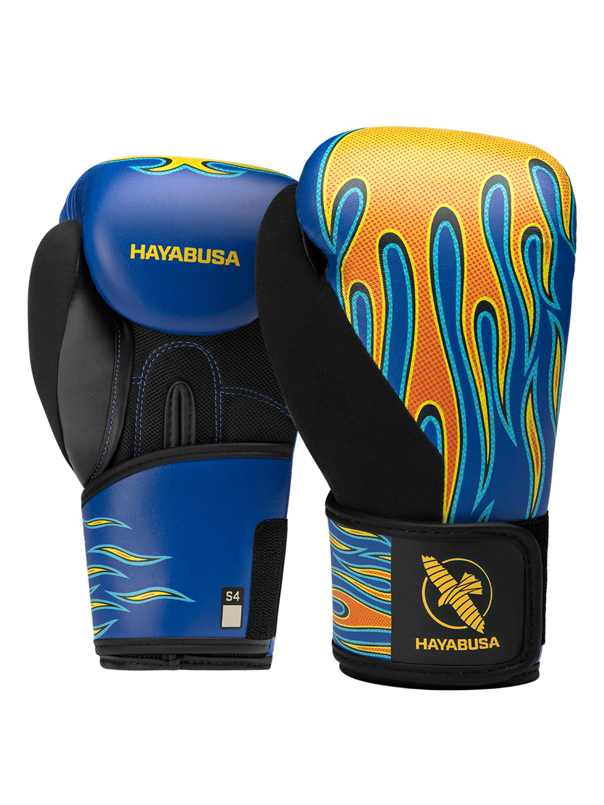 Hayabusa S4 Youth Epic Boxing Gloves, flames, main image