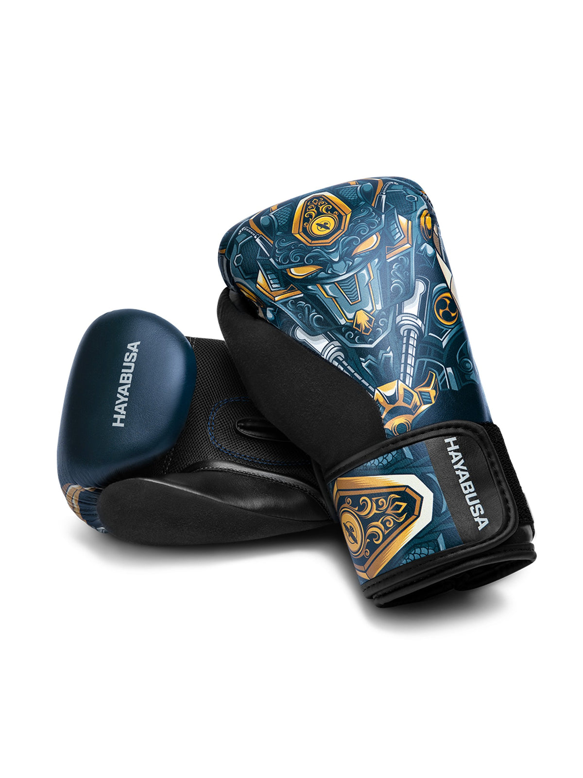 Hayabusa S4 Youth Epic Boxing Gloves, blue robot, image 6
