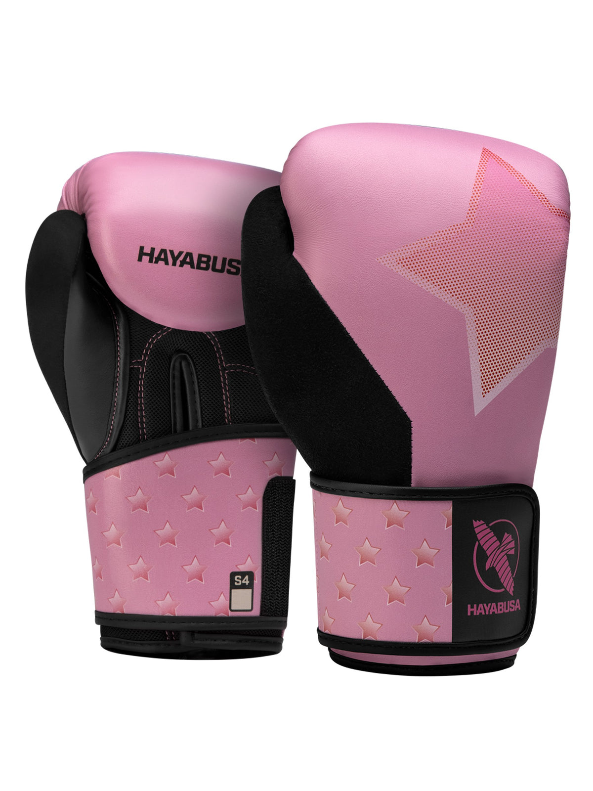 Hayabusa S4 Youth Epic Boxing Gloves, pink star, main image