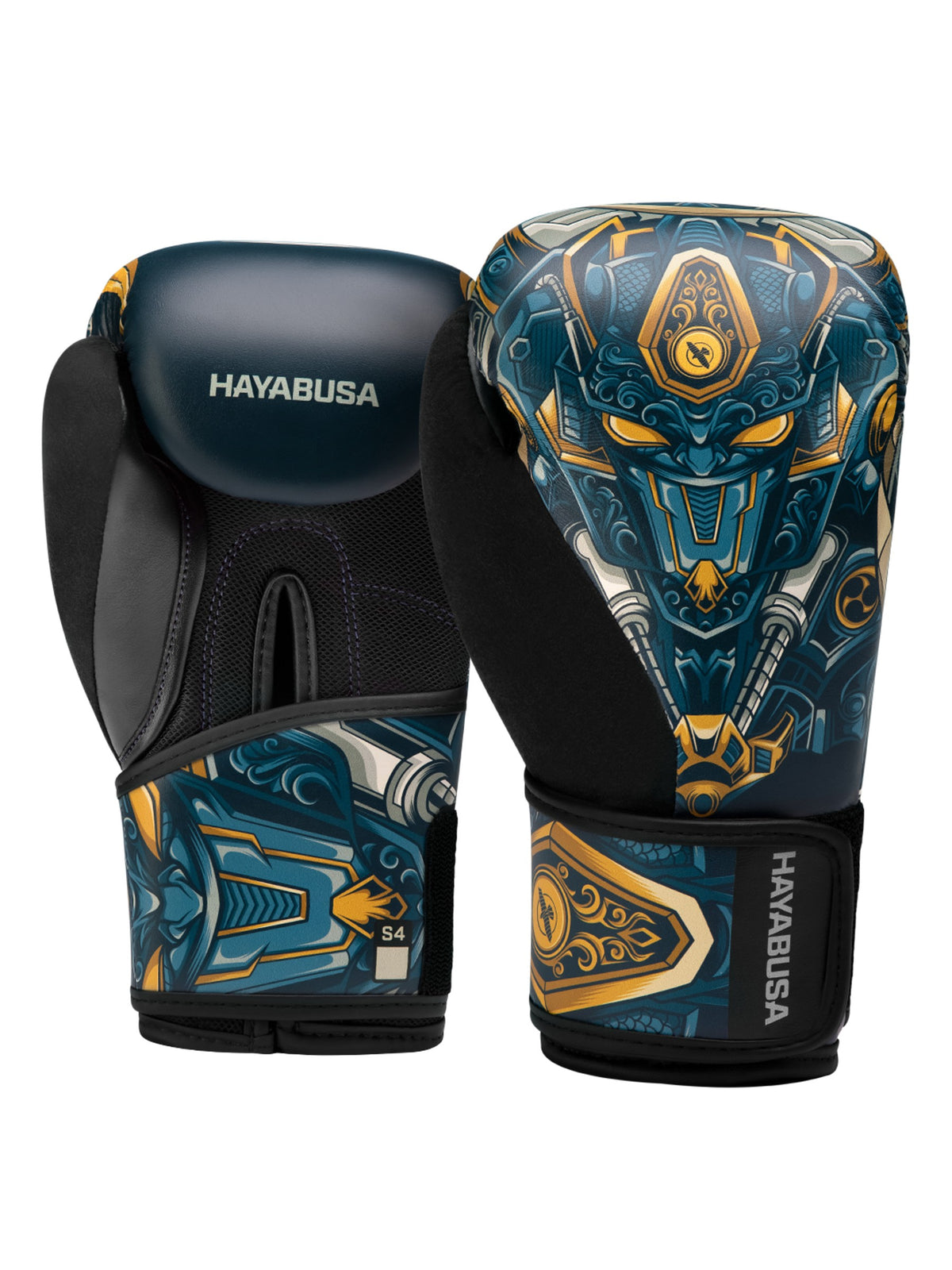 Hayabusa S4 Youth Epic Boxing Gloves, blue robot, main image