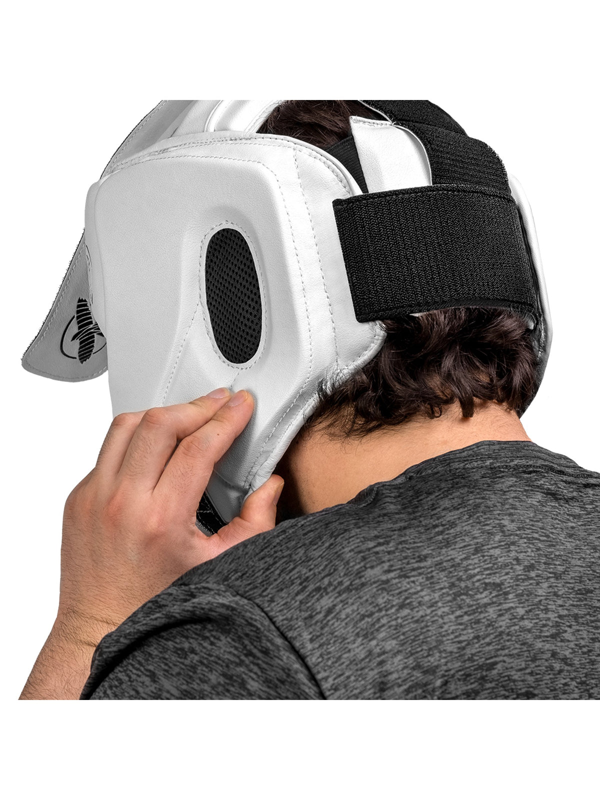 Hayabusa T3 Boxing Headgear – White Velcro Detail