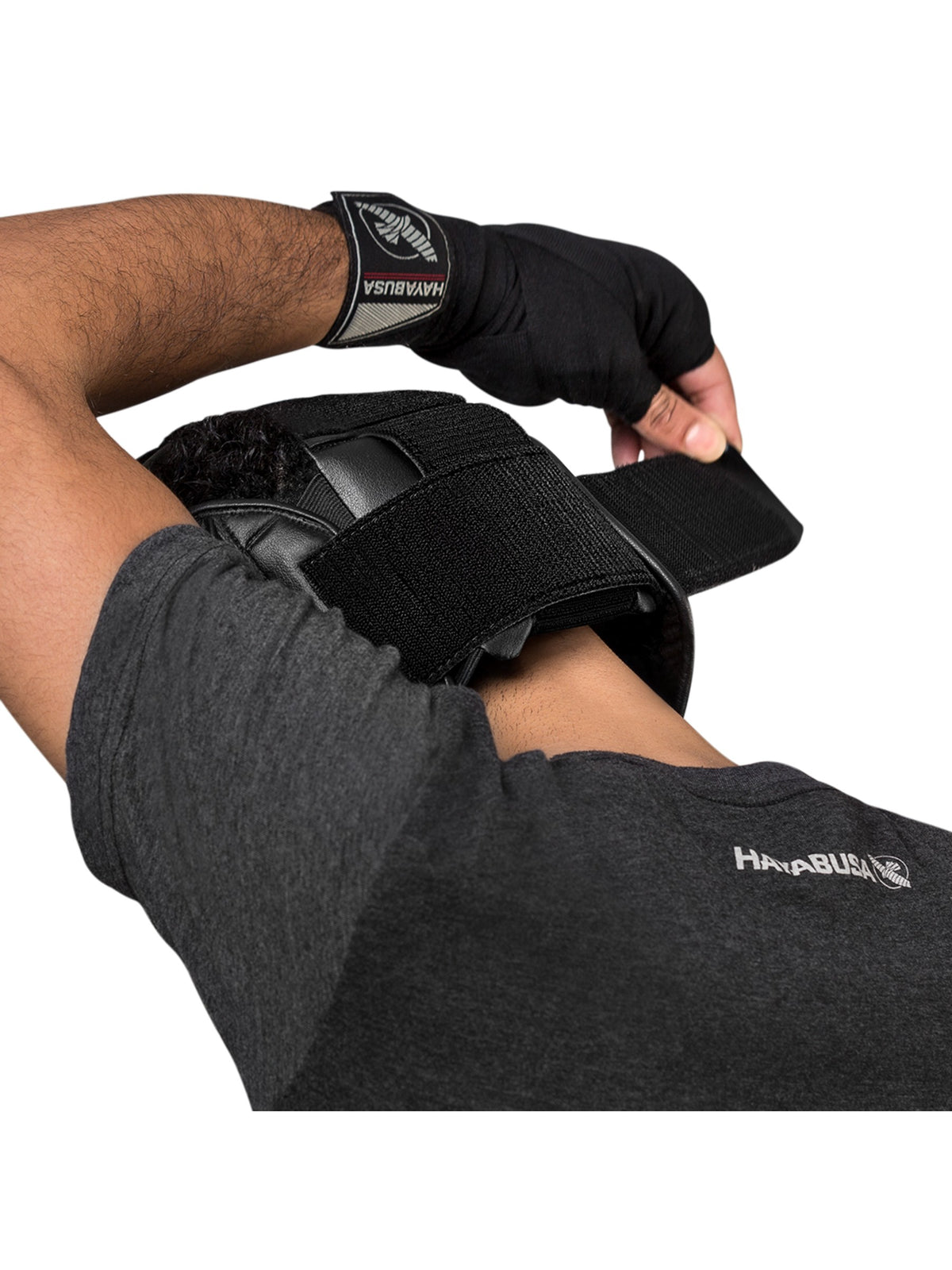 Hayabusa T3 MMA Headgear, black/red, image 4