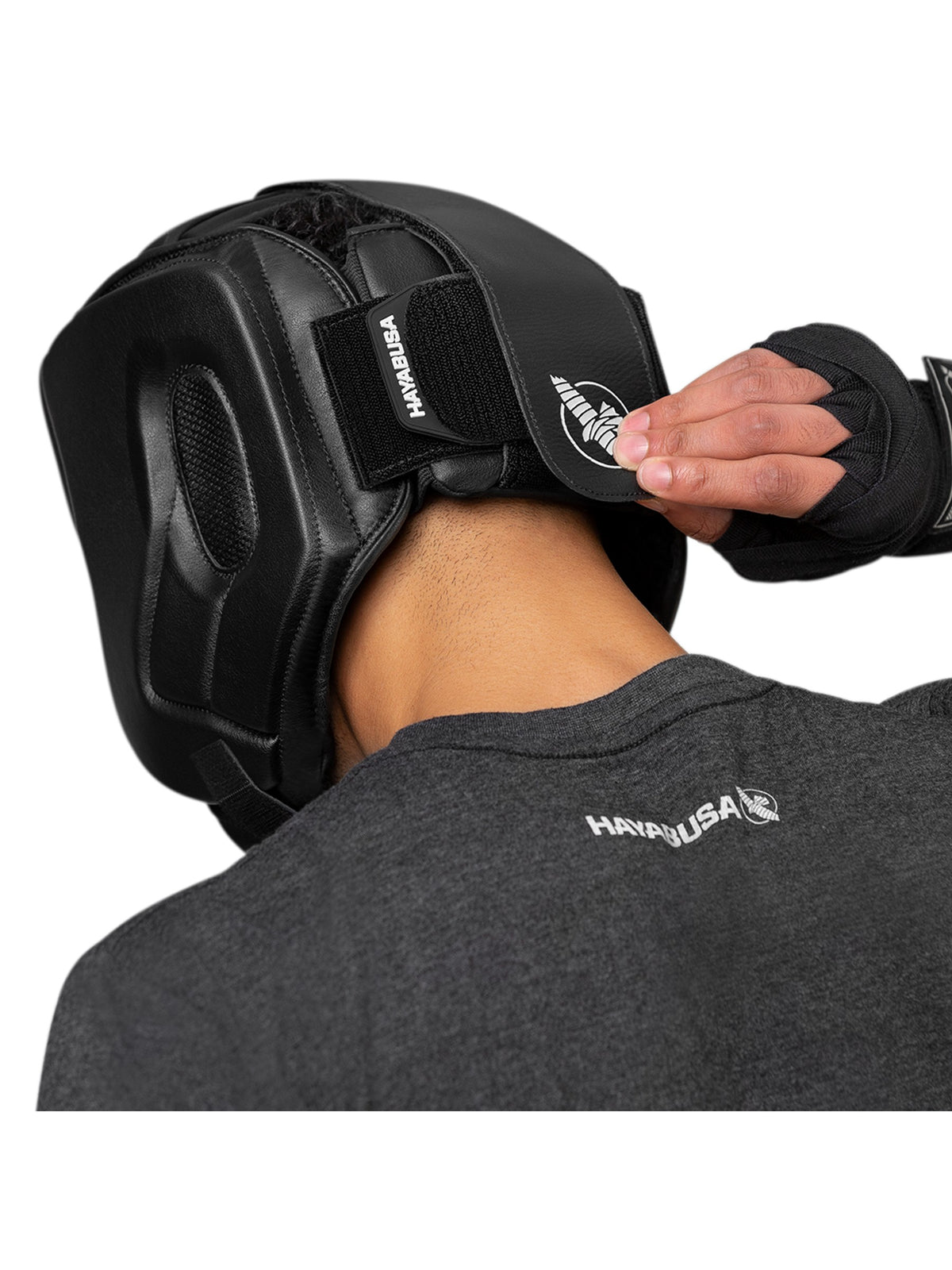 Hayabusa T3 MMA Headgear, black/red, image 5