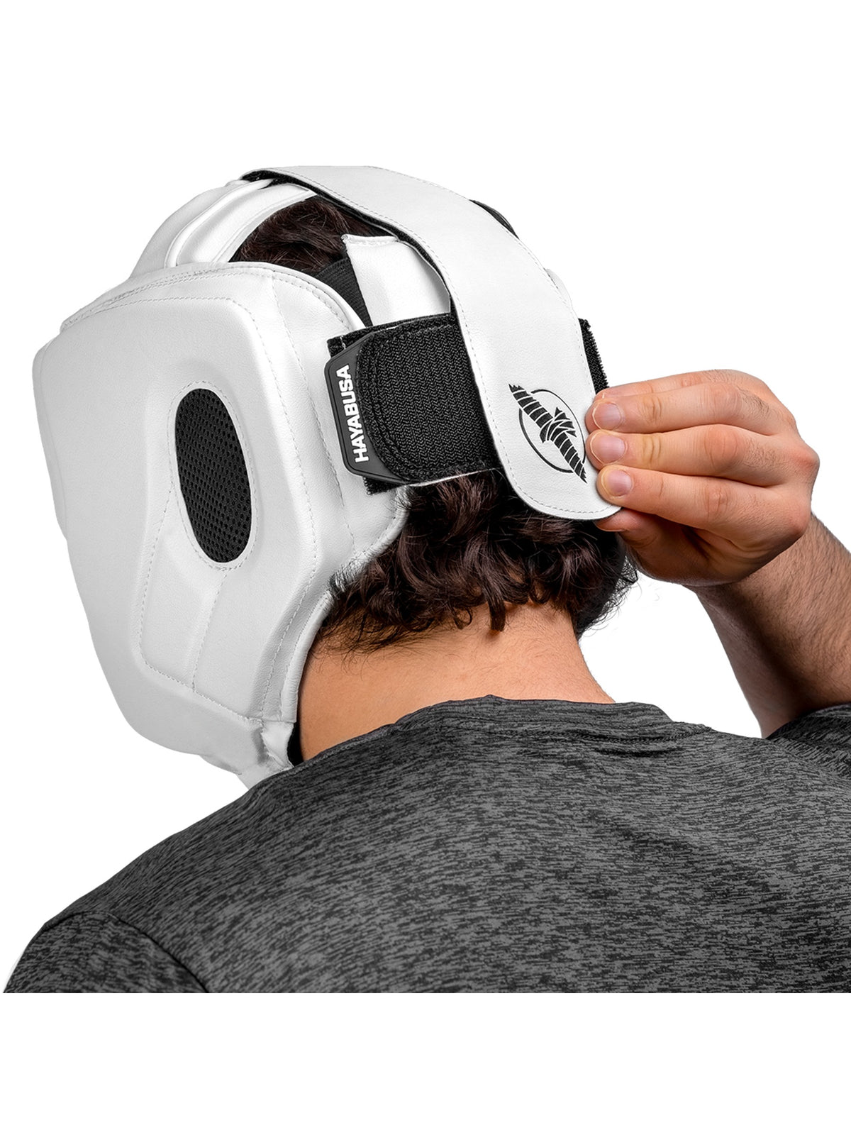 Hayabusa T3 MMA Headgear, white/black, image 5