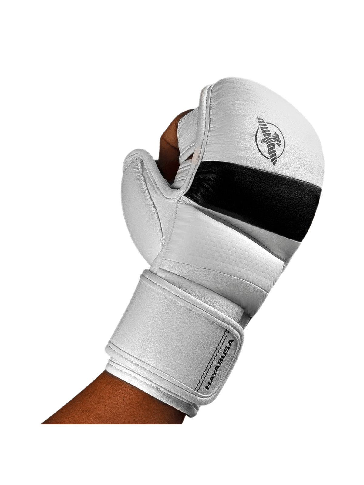 Hayabusa T3 7oz Hybrid Gloves - White Front