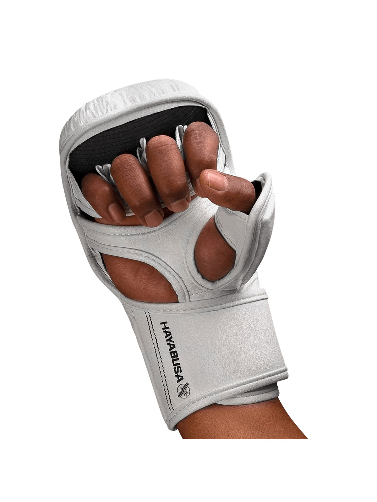 Hayabusa T3 7oz Hybrid Gloves, white/black, image 4