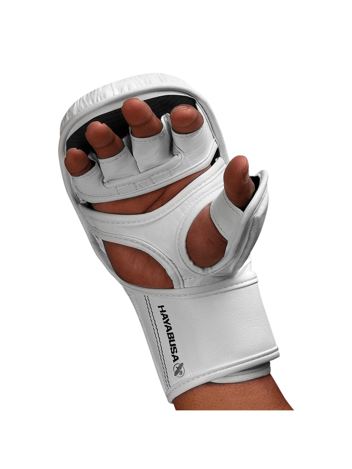 Hayabusa T3 7oz Hybrid Gloves, white/black, image 5