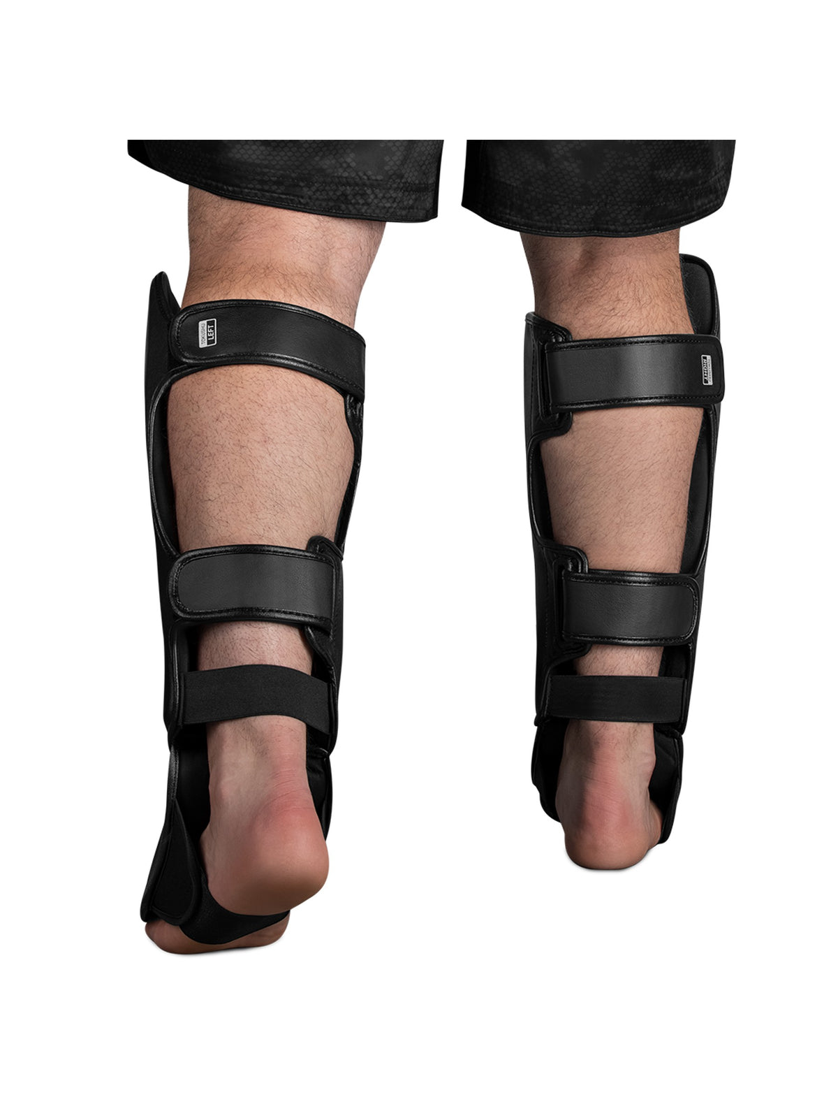 Hayabusa T3 Striking Shin Guards, black, feature graphic