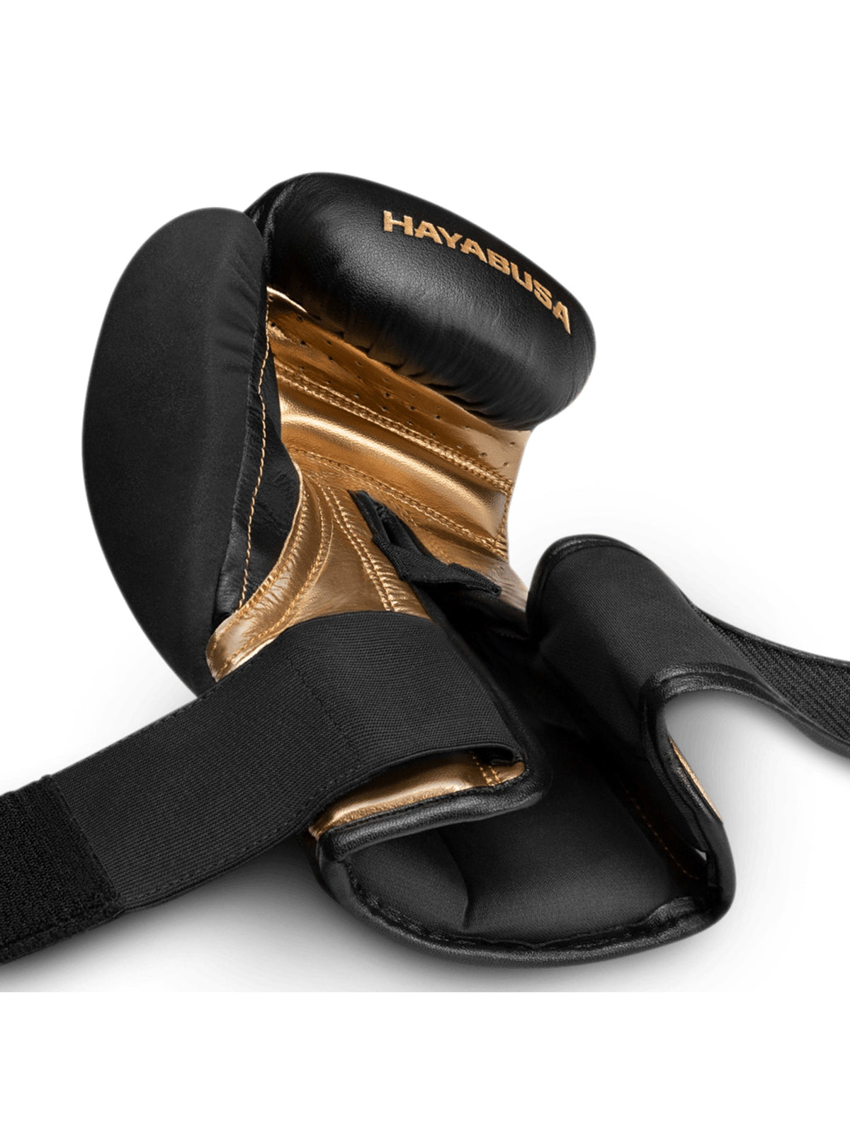 Hayabusa T3 Boxing Gloves, black/gold, image 3
