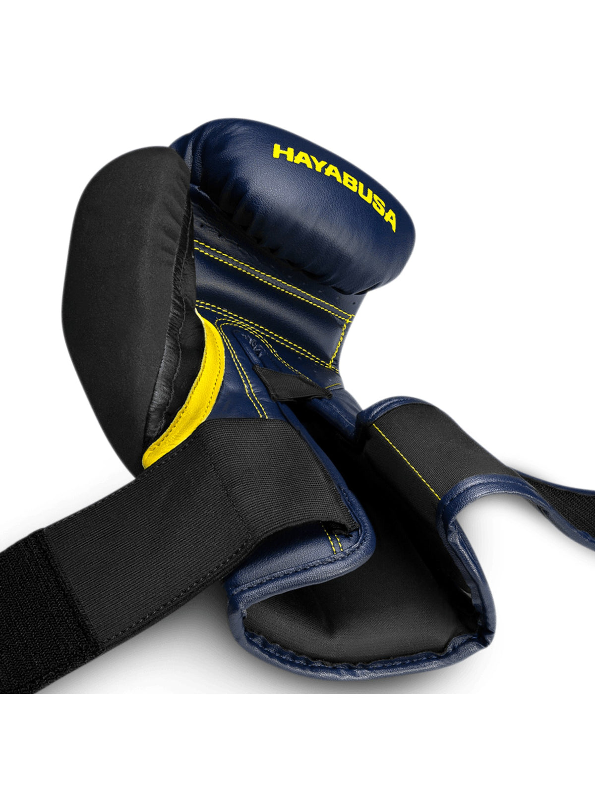 Hayabusa T3 Boxing Gloves, navy/yellow, image 3