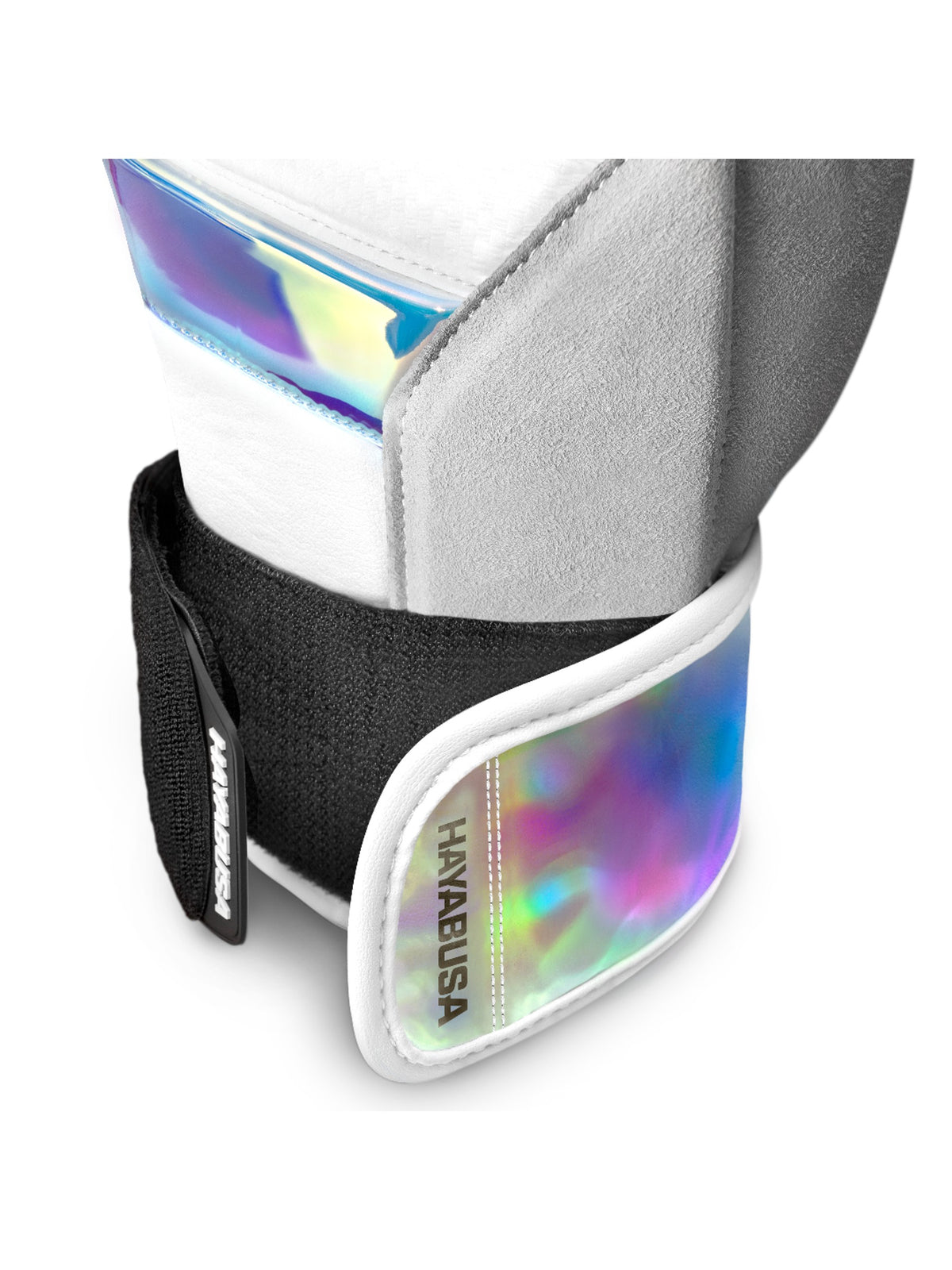 Hayabusa T3 Boxing Gloves, white/iridescent, image 2