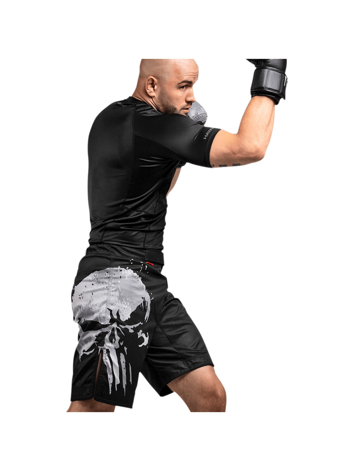 Marvel's The Punisher Fight Shorts, black, image 5