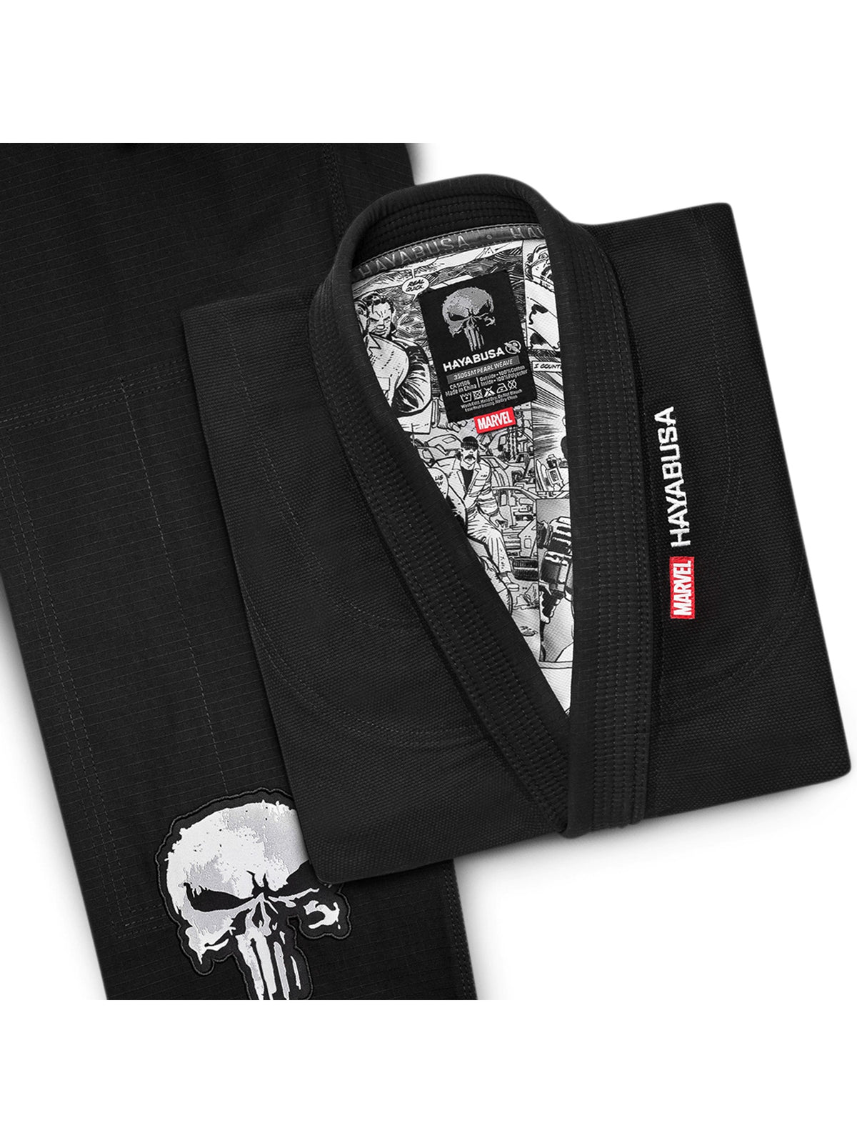 Marvel's The Punisher Jiu-Jitsu Gi, black, image 6