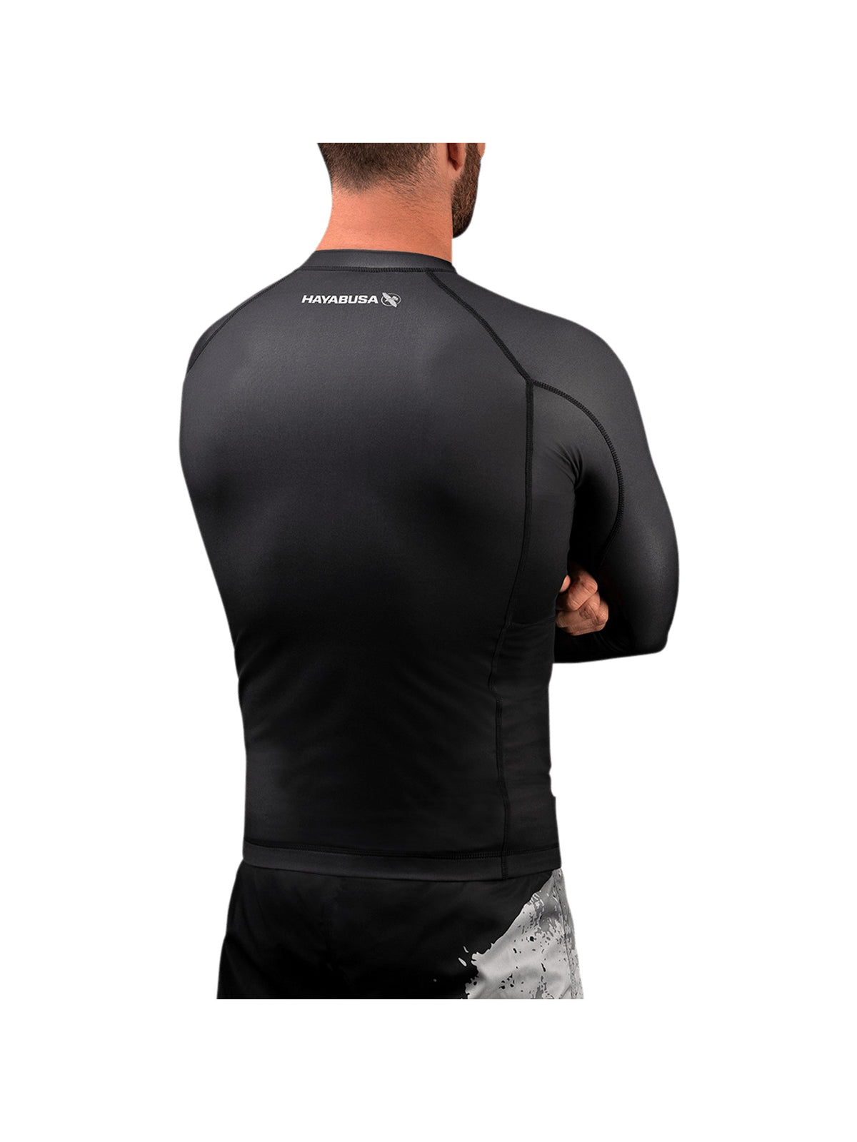 Marvel's The Punisher Long Sleeve Rash Guard, black, image 2