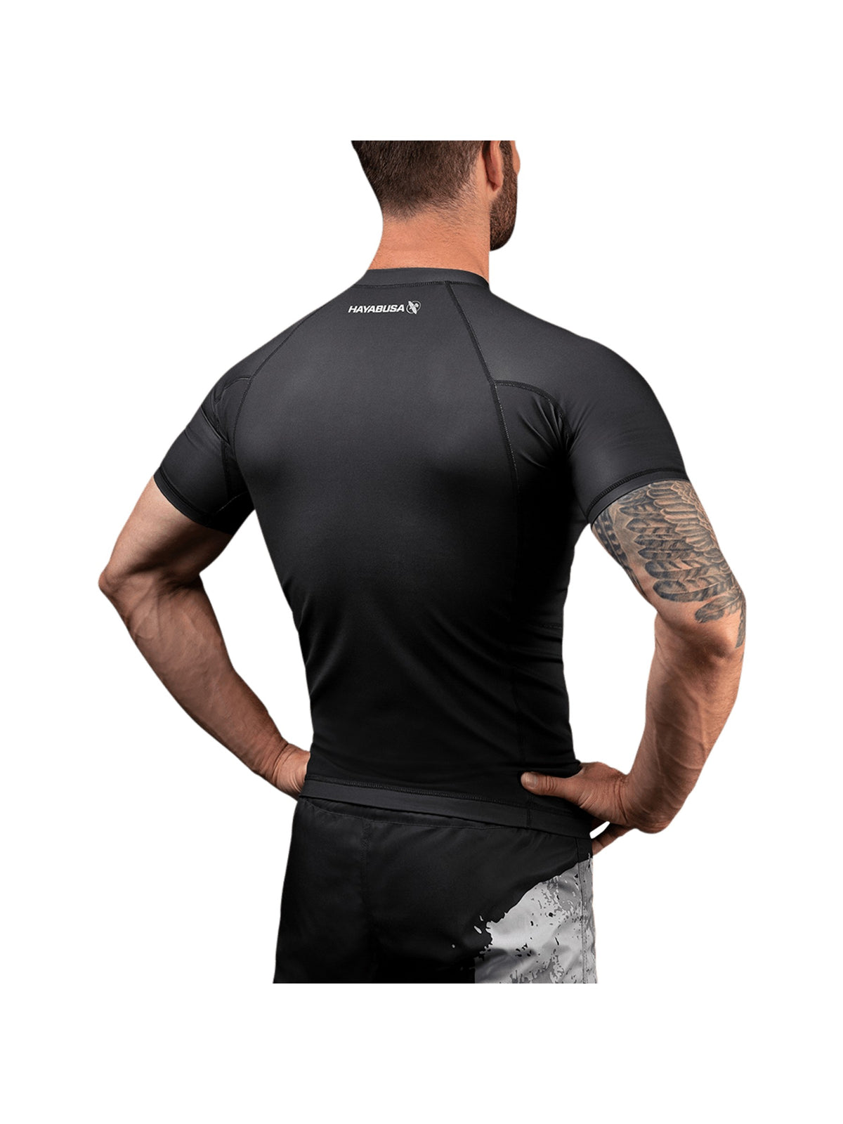 Marvel's The Punisher Short Sleeve Rash Guard, black, image 2
