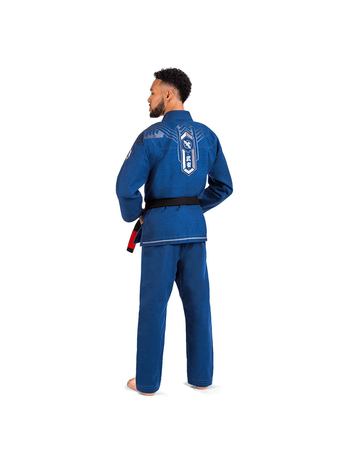 Hayabusa Warrior Gold Weave Jiu-Jitsu Gi, blue, image 2