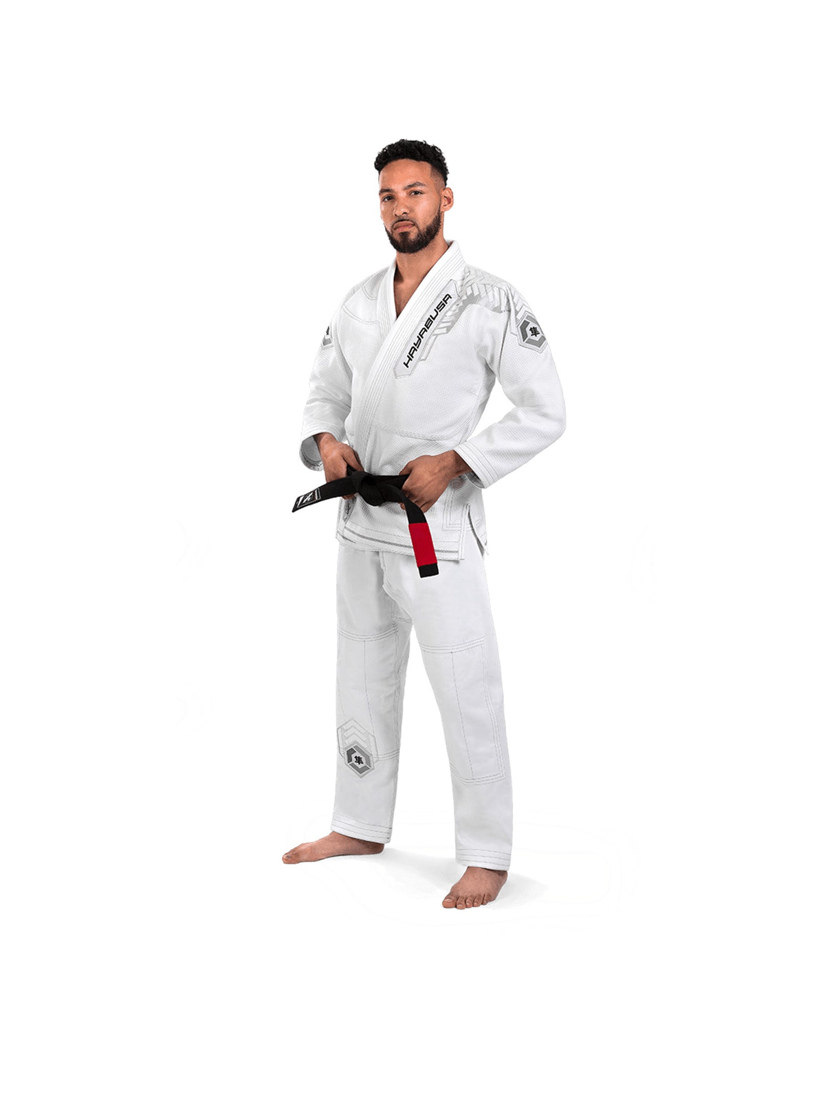 Hayabusa Warrior Gold Weave Jiu-Jitsu Gi, white, main image