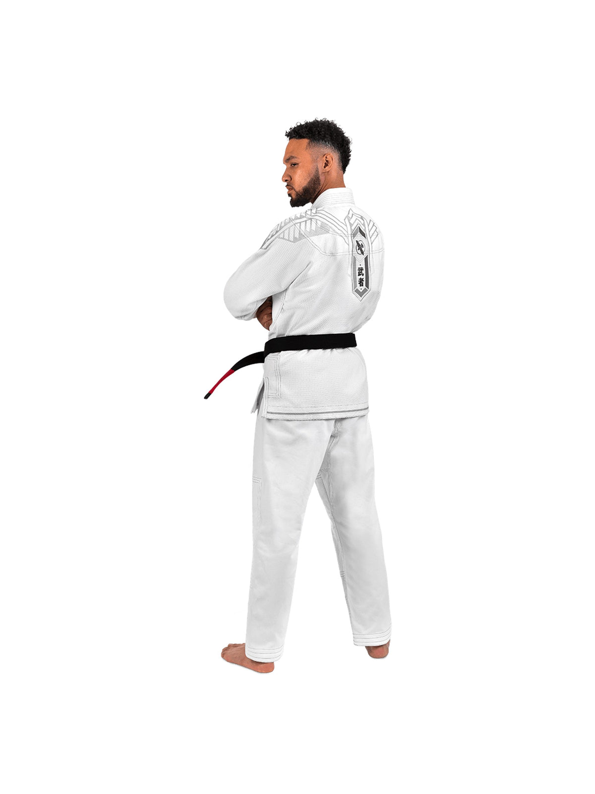 Hayabusa Warrior Gold Weave Jiu-Jitsu Gi, white, image 2
