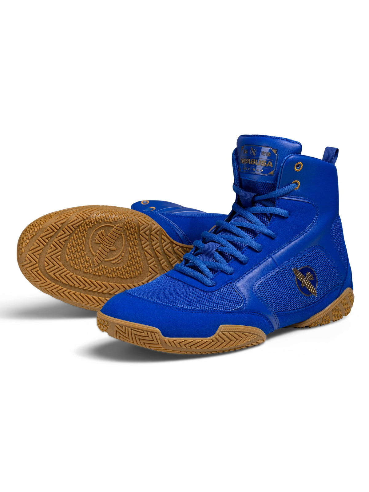 Hayabusa Pro Boxing Shoes, blue, main image