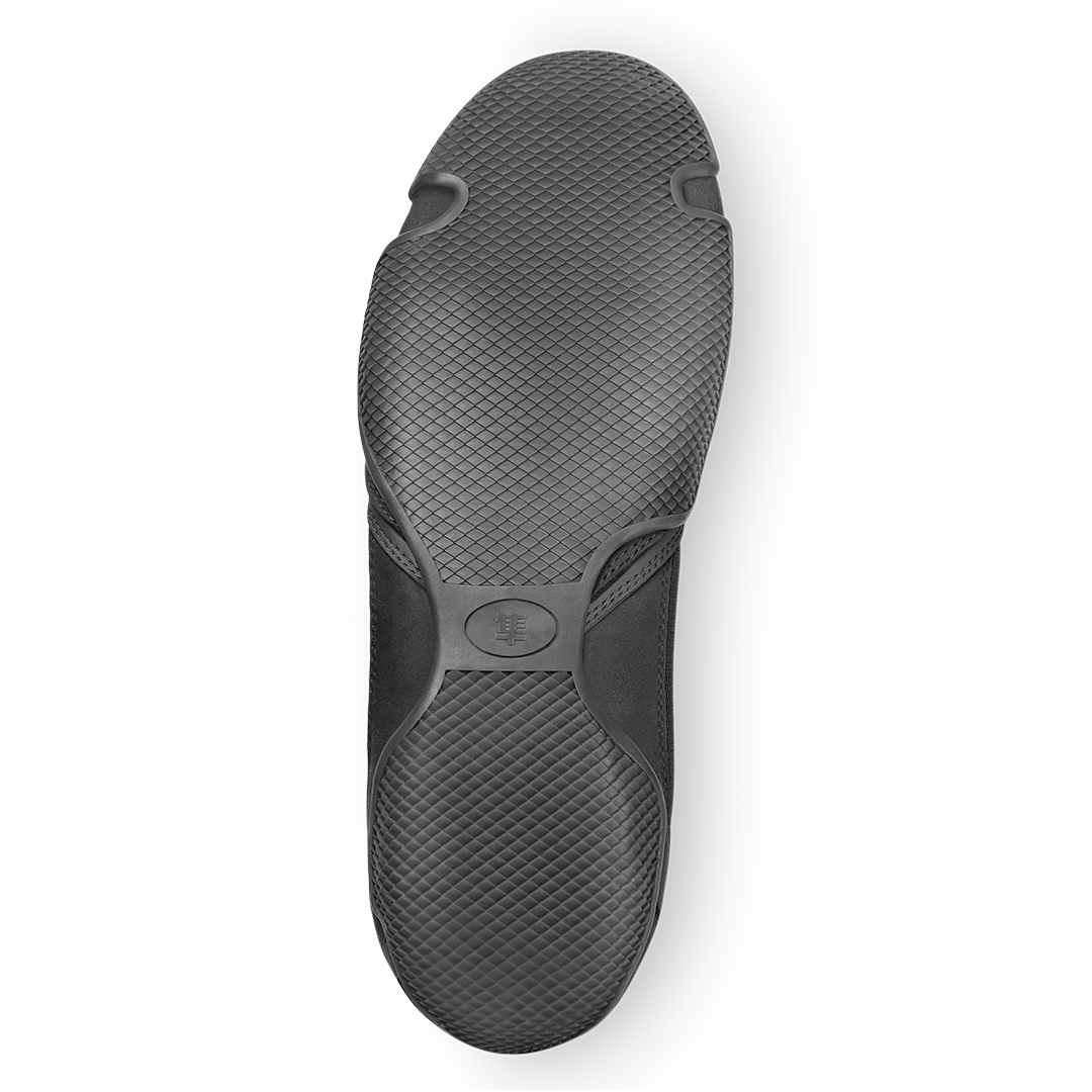 Hayabusa Pro Boxing Shoes – Black Flat Lay Back