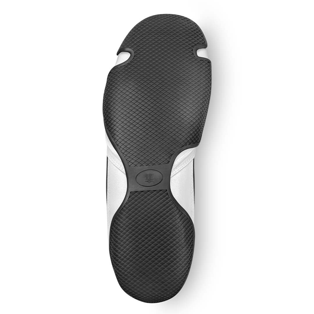 Hayabusa Pro Boxing Shoes – White Flat Lay Back