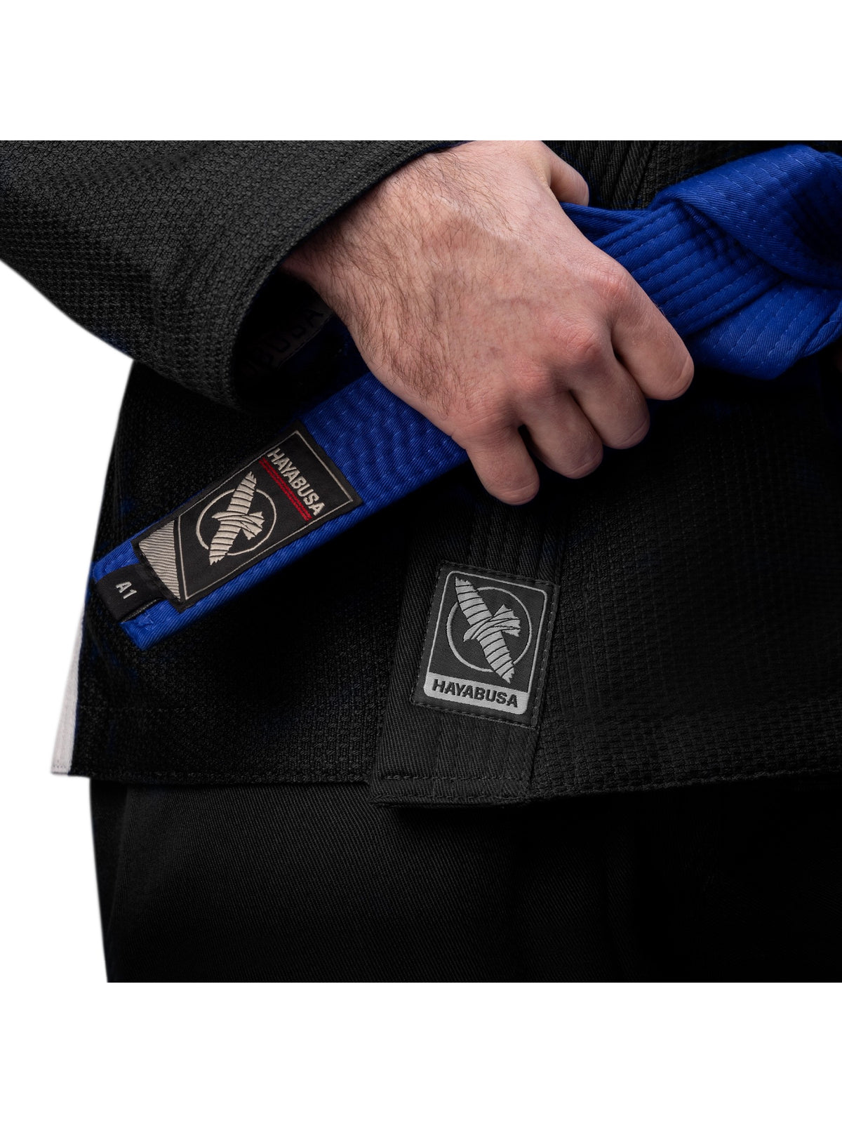 Hayabusa Essential Gold Weave BJJ Gi – Black Embroidery Detail