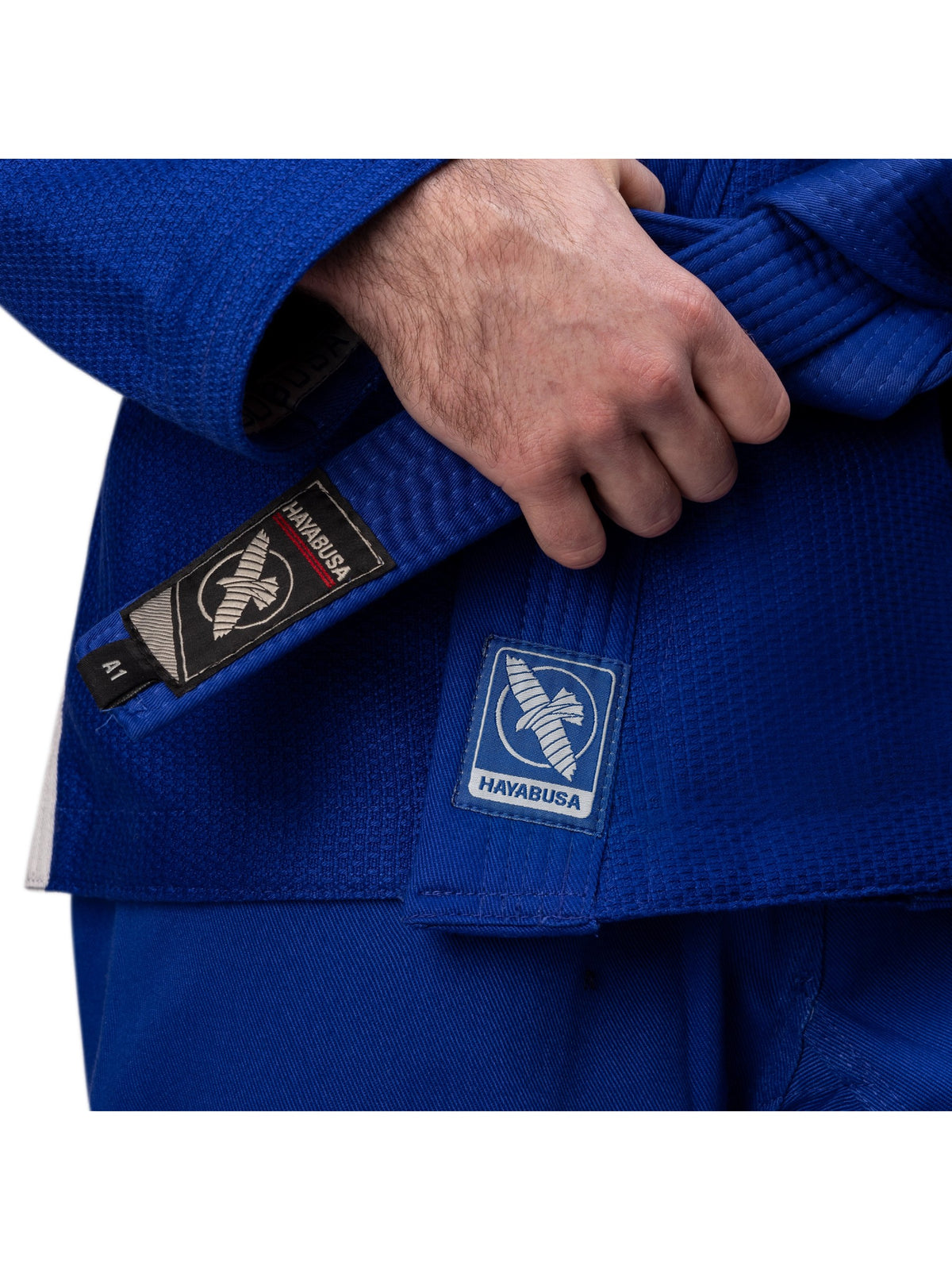 Hayabusa Essential Gold Weave Jiu-Jitsu Gi, blue, image 3