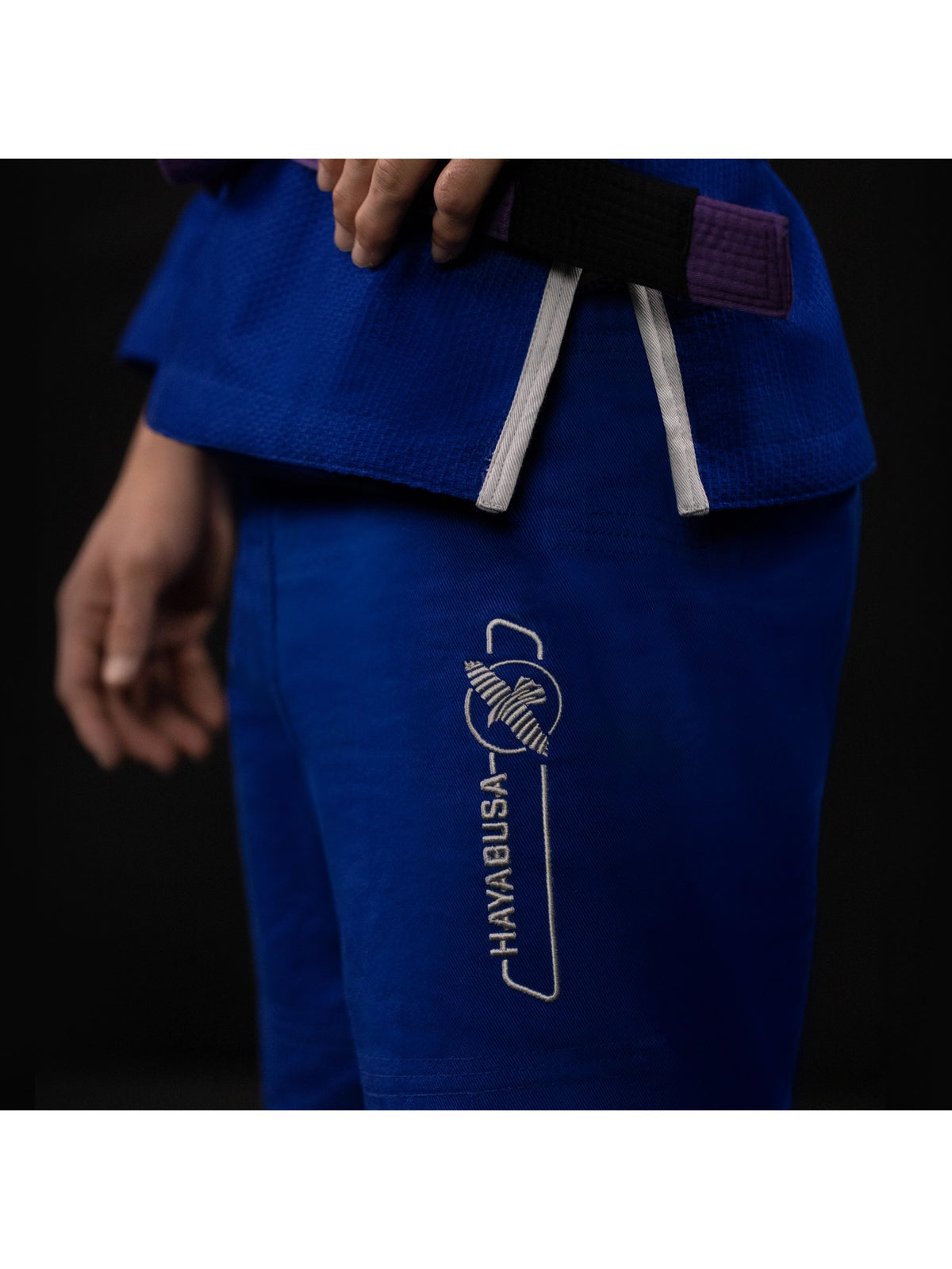 Hayabusa Essential Gold Weave Jiu-Jitsu Gi, blue, image 4