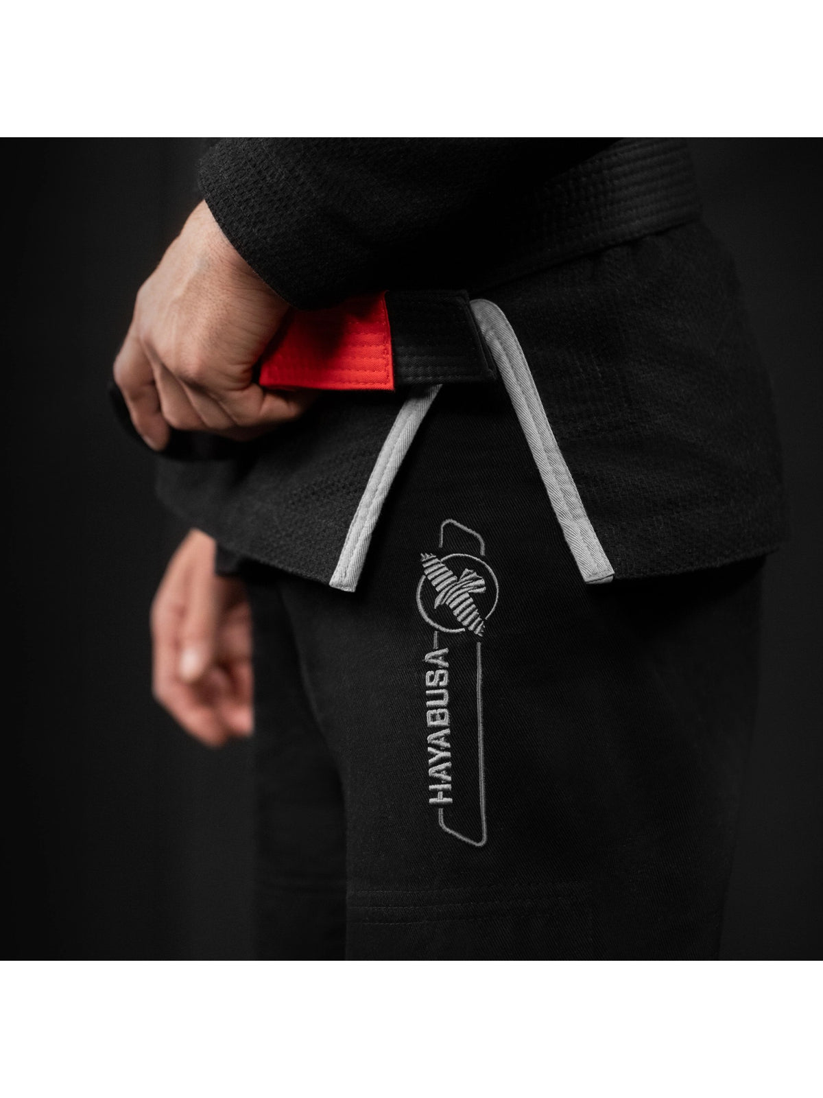 Hayabusa Essential Gold Weave Jiu-Jitsu Gi, black, image 4