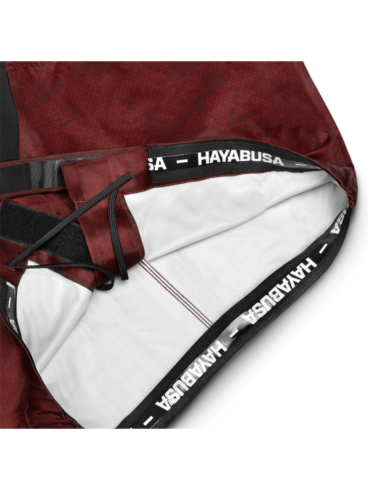 Hayabusa Hexagon MMA Shorts, burgundy, image 3