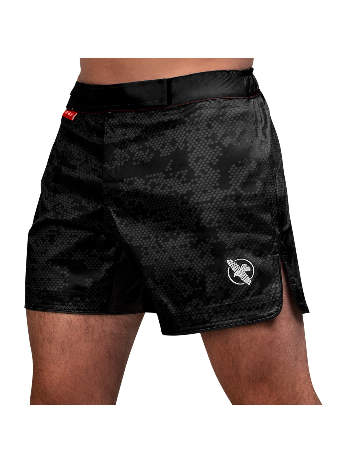 Hayabusa Hex Mid-Thigh MMA Shorts, black, main image