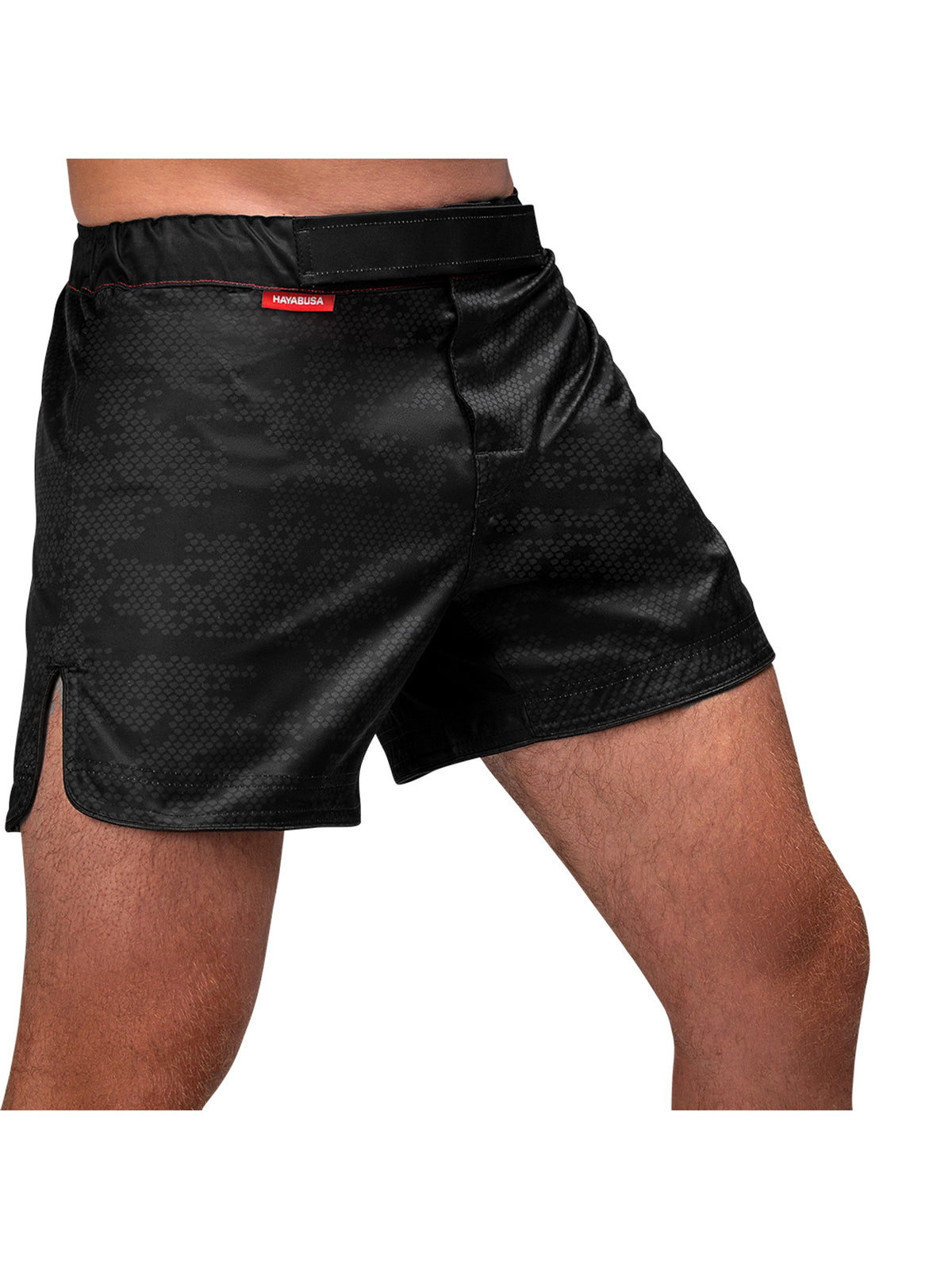 Hayabusa Hex Mid-Thigh MMA Shorts, black, image 2