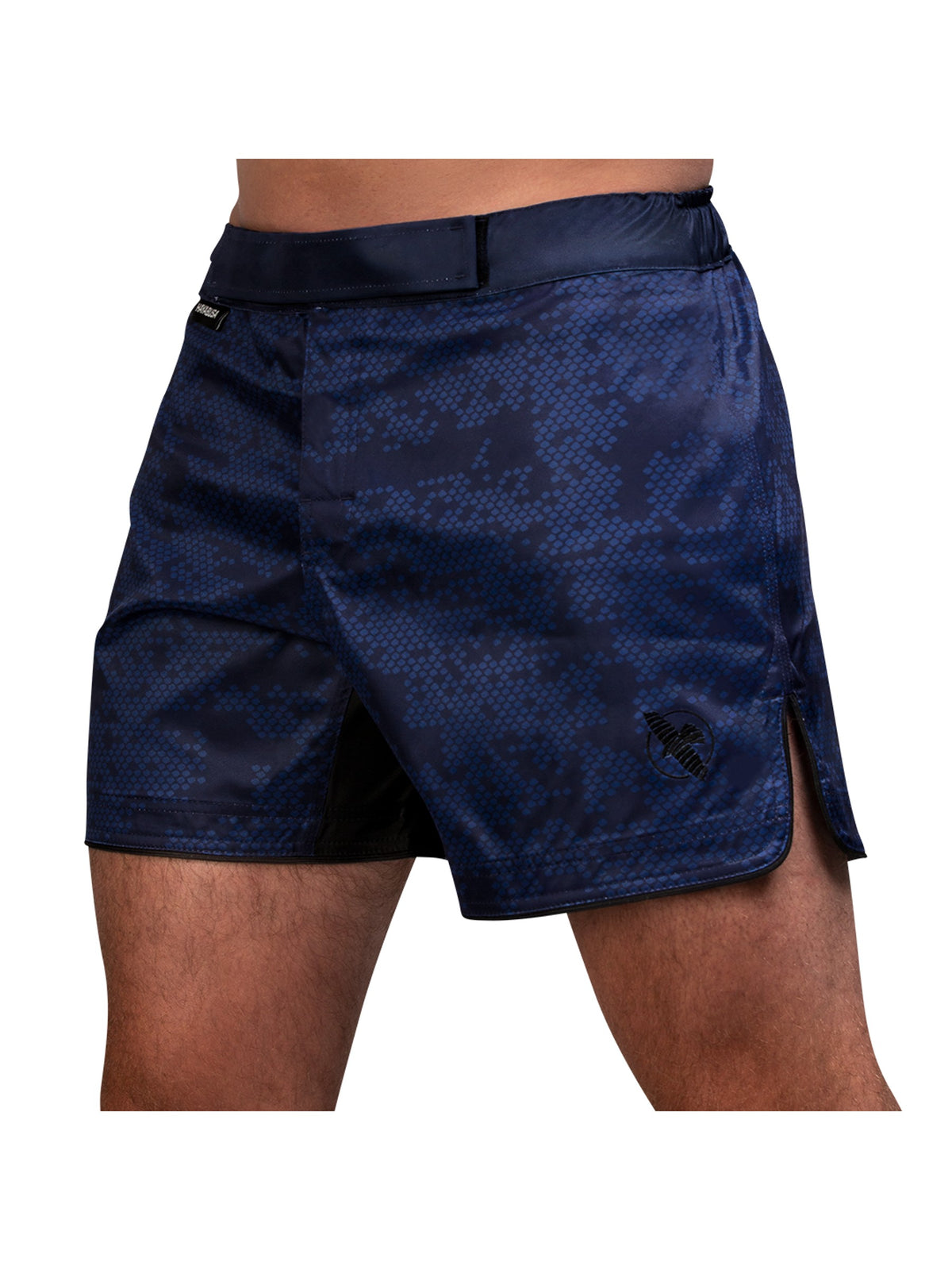 Hayabusa Hex Mid-Thigh MMA Shorts, navy, main image