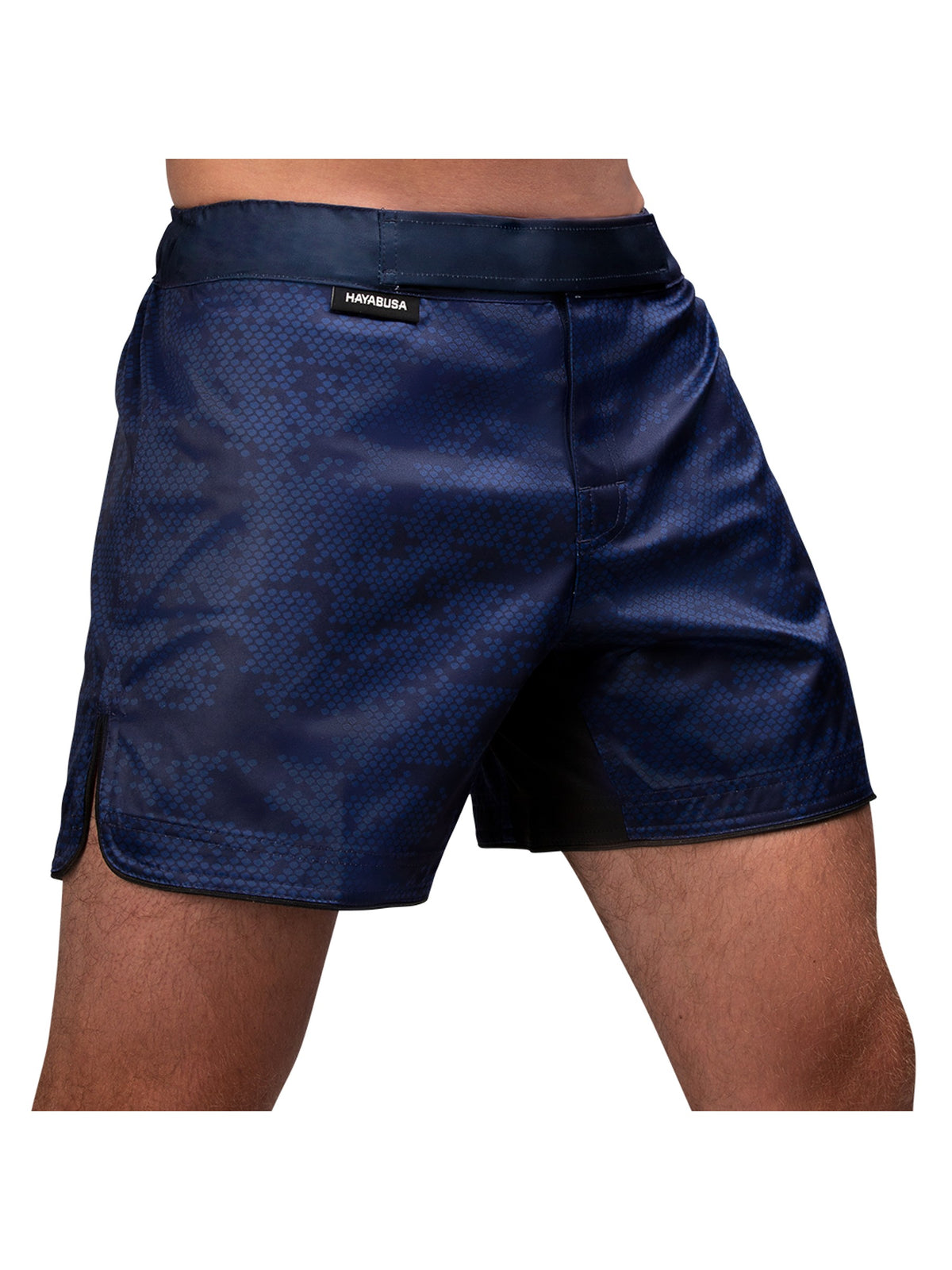 Hayabusa Hex Mid-Thigh MMA Shorts, navy, image 2