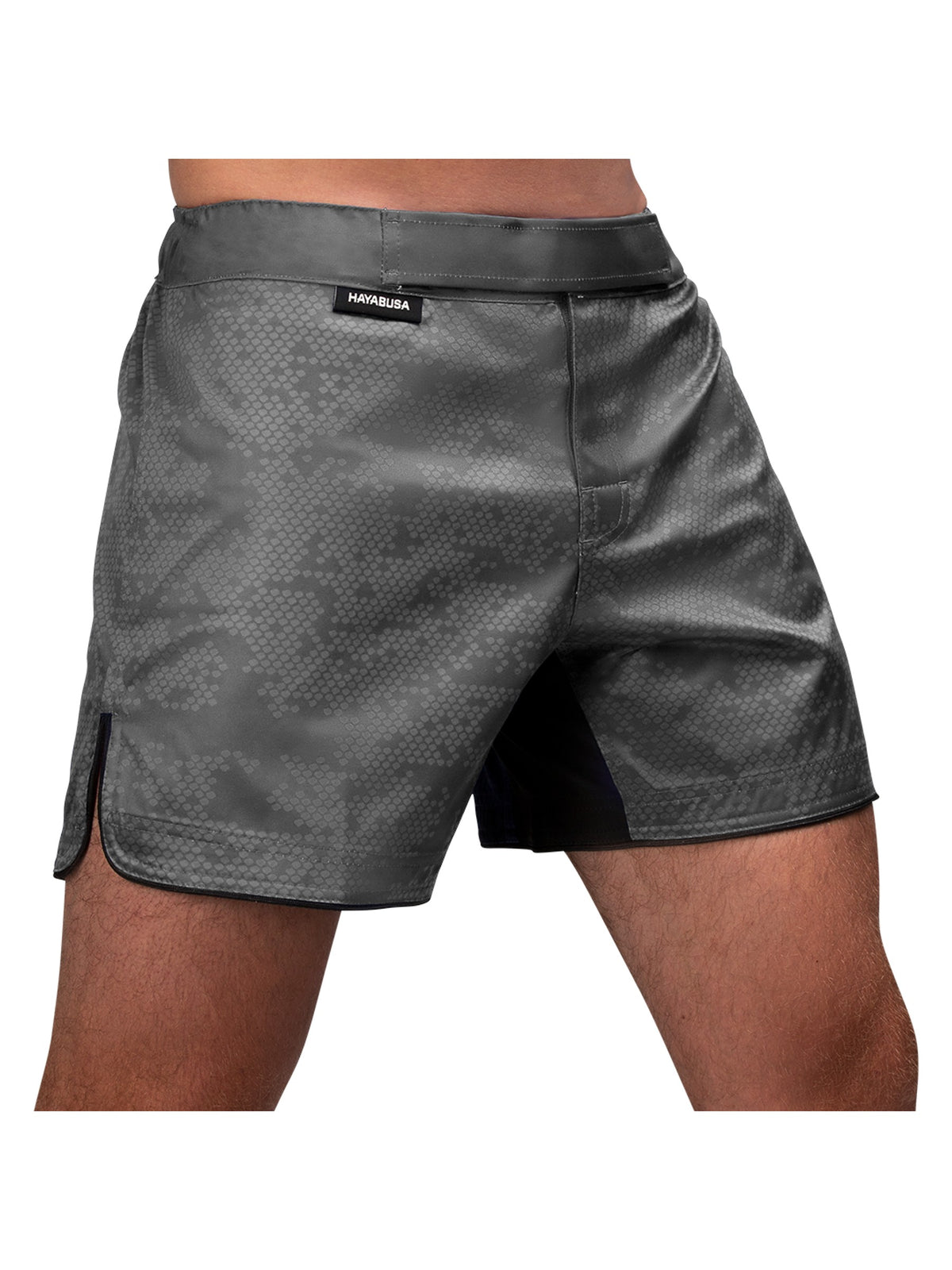 Hayabusa Hex Mid-Thigh MMA Shorts, grey, image 2